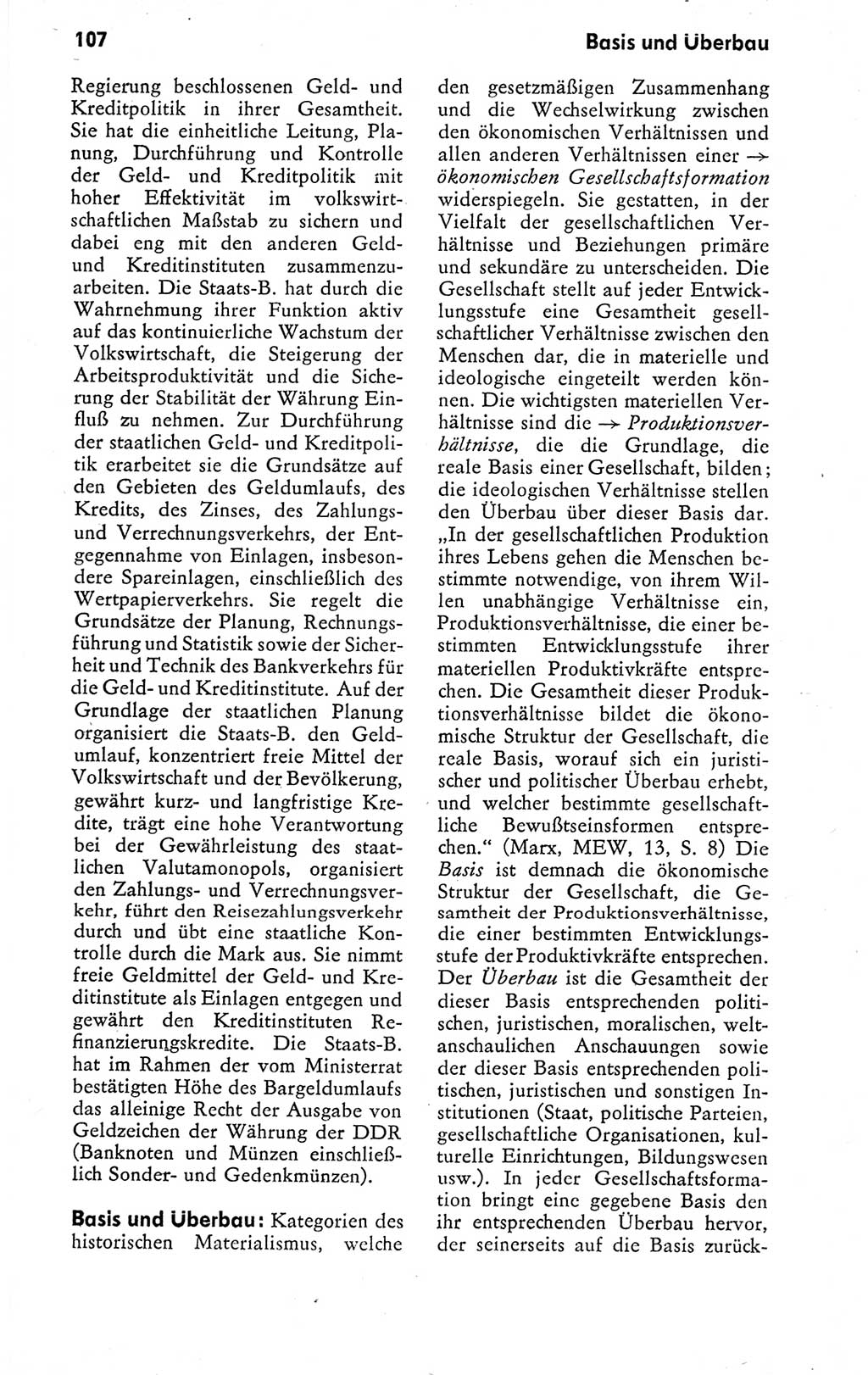 Kleines politisches Wörterbuch [Deutsche Demokratische Republik (DDR)] 1978, Seite 107 (Kl. pol. Wb. DDR 1978, S. 107)