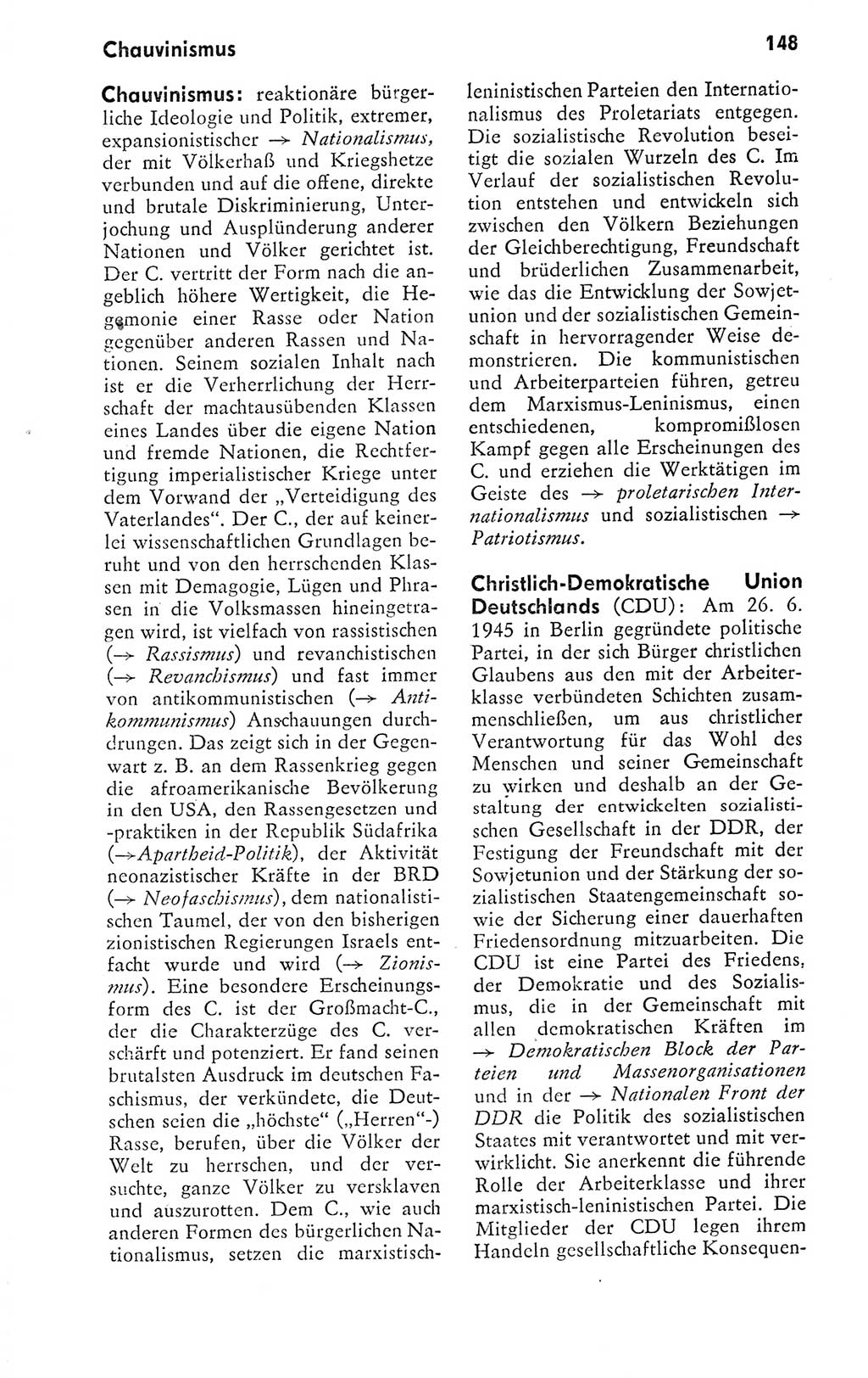 Kleines politisches Wörterbuch [Deutsche Demokratische Republik (DDR)] 1978, Seite 148 (Kl. pol. Wb. DDR 1978, S. 148)
