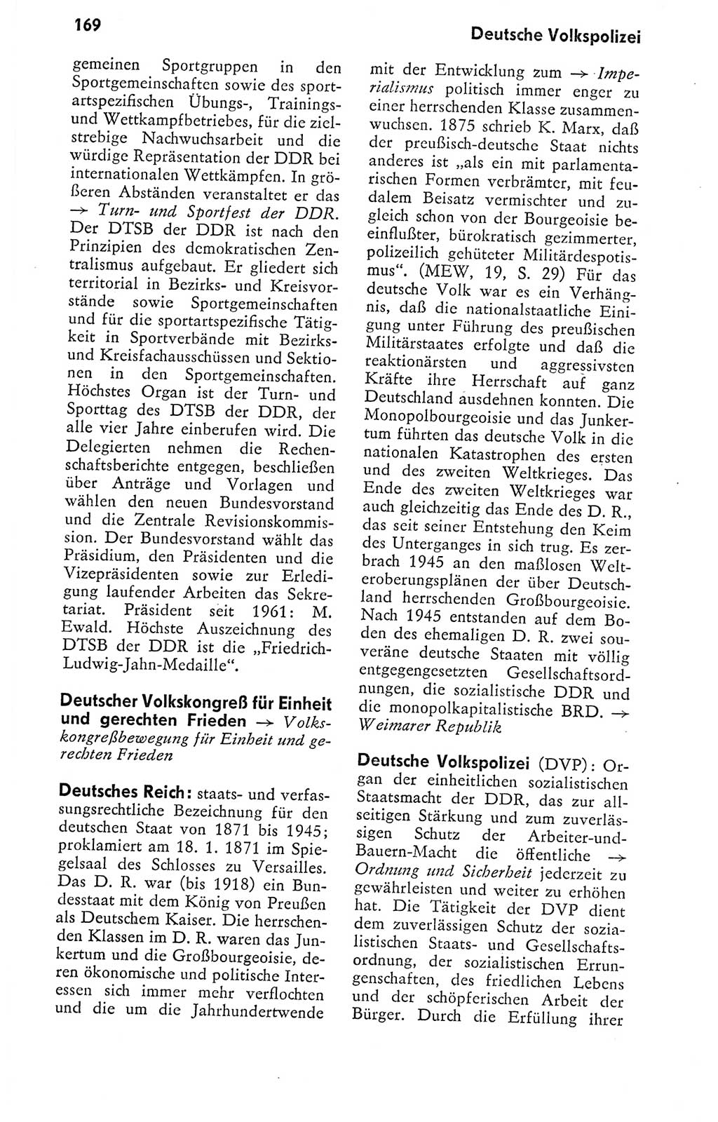 Kleines politisches Wörterbuch [Deutsche Demokratische Republik (DDR)] 1978, Seite 169 (Kl. pol. Wb. DDR 1978, S. 169)