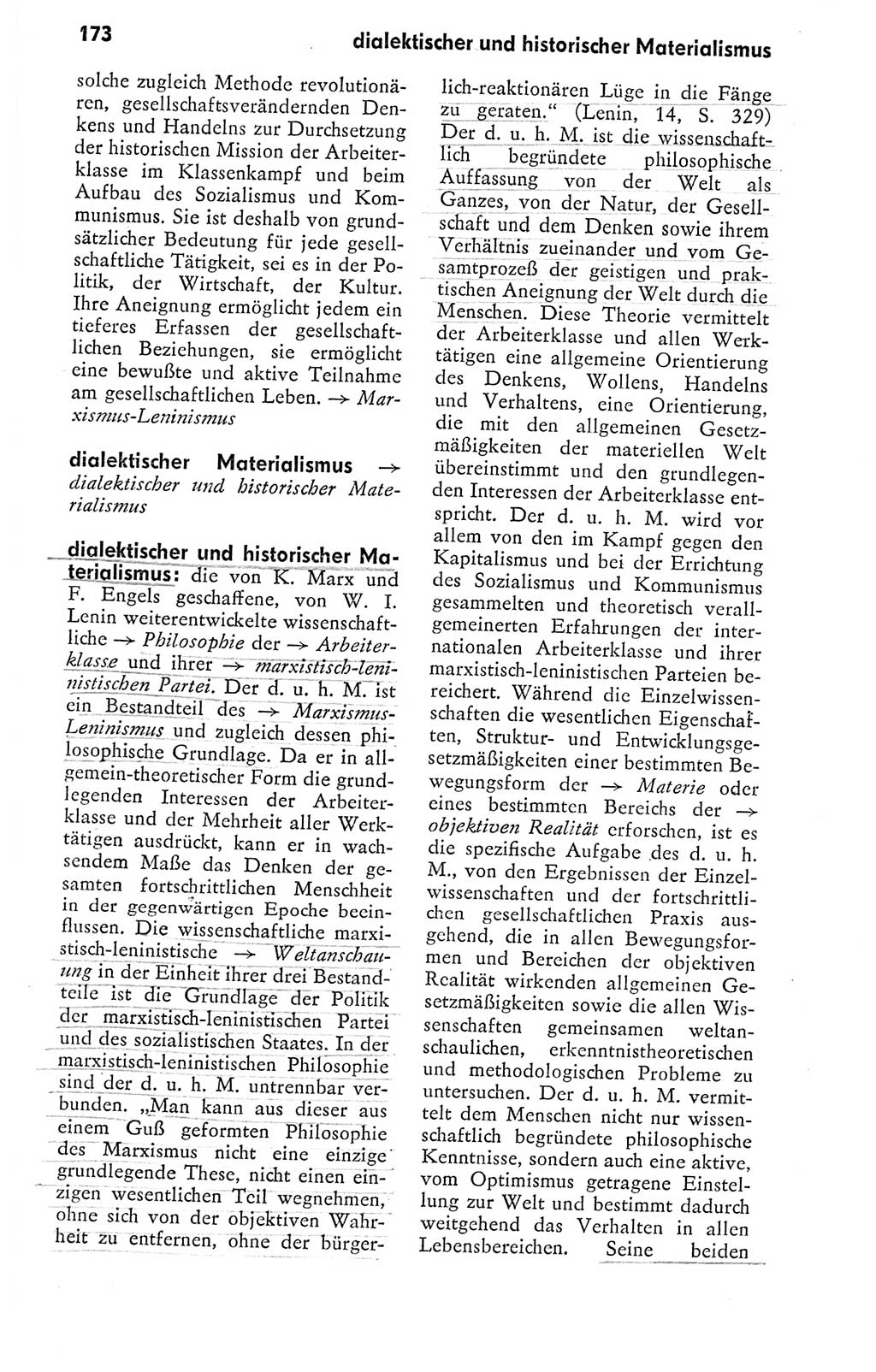 Kleines politisches Wörterbuch [Deutsche Demokratische Republik (DDR)] 1978, Seite 173 (Kl. pol. Wb. DDR 1978, S. 173)