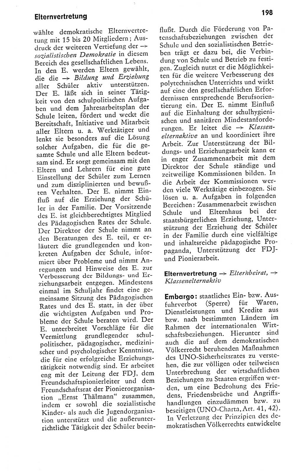 Kleines politisches Wörterbuch [Deutsche Demokratische Republik (DDR)] 1978, Seite 198 (Kl. pol. Wb. DDR 1978, S. 198)