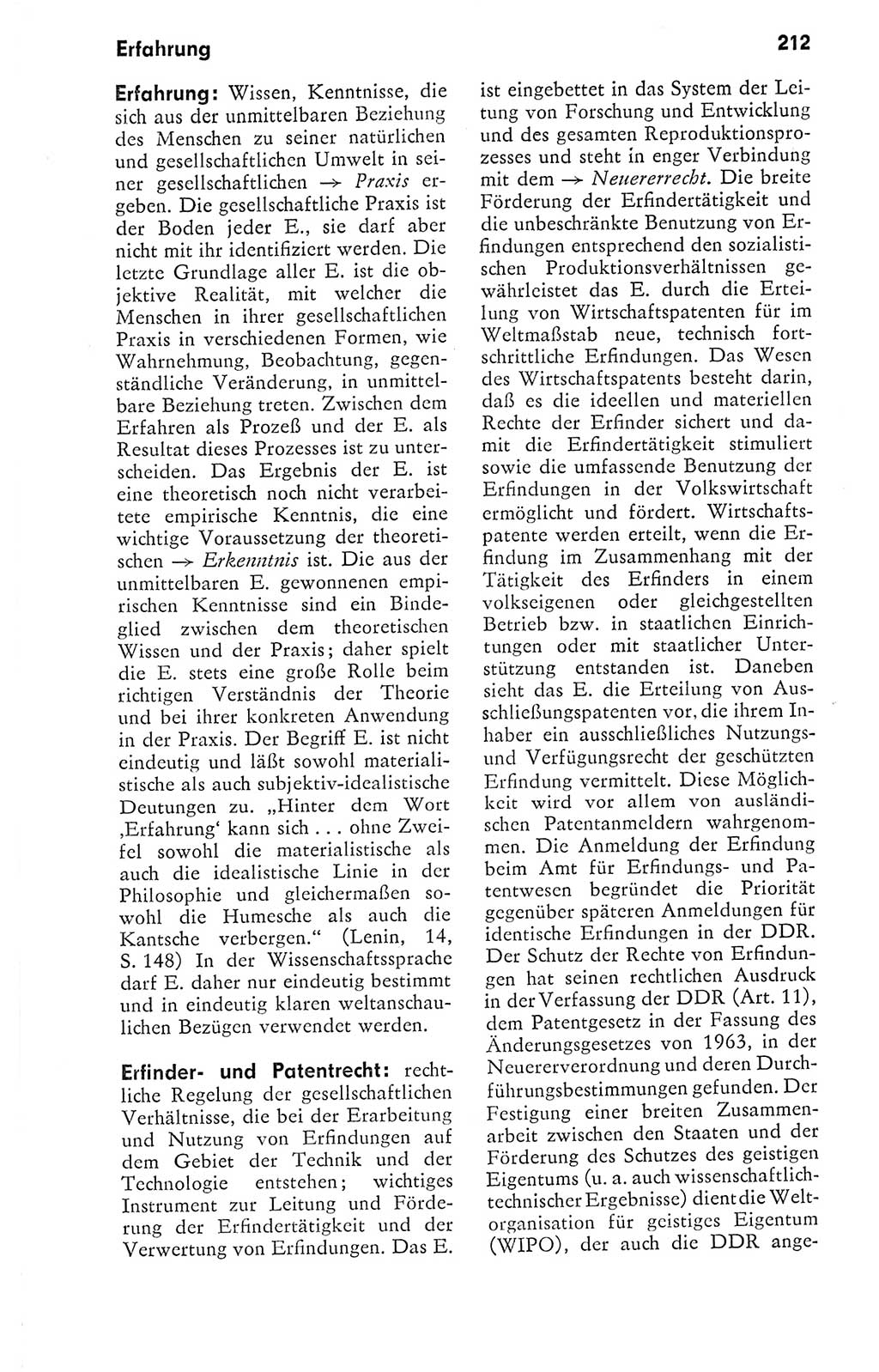 Kleines politisches Wörterbuch [Deutsche Demokratische Republik (DDR)] 1978, Seite 212 (Kl. pol. Wb. DDR 1978, S. 212)