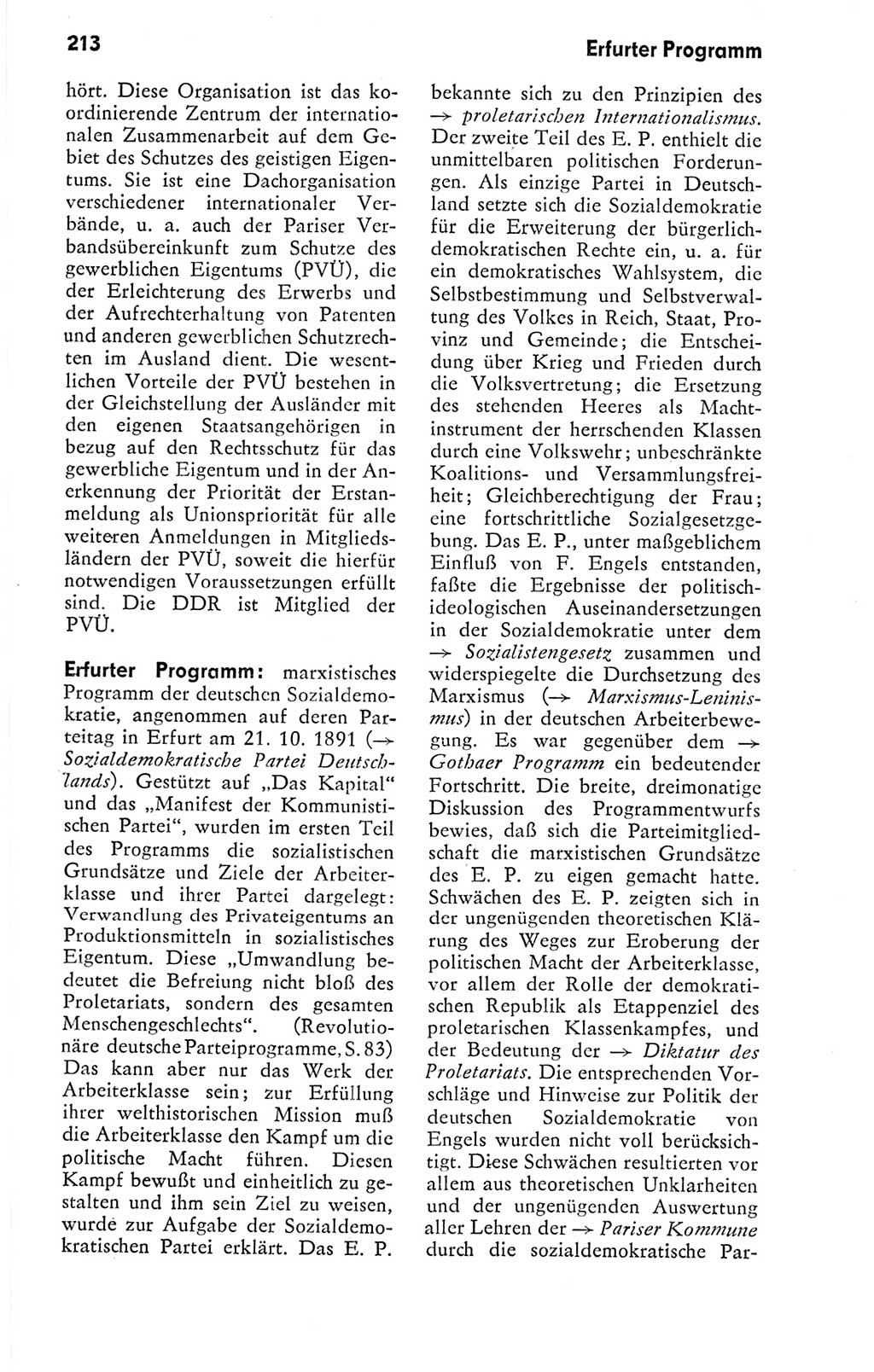 Kleines politisches Wörterbuch [Deutsche Demokratische Republik (DDR)] 1978, Seite 213 (Kl. pol. Wb. DDR 1978, S. 213)