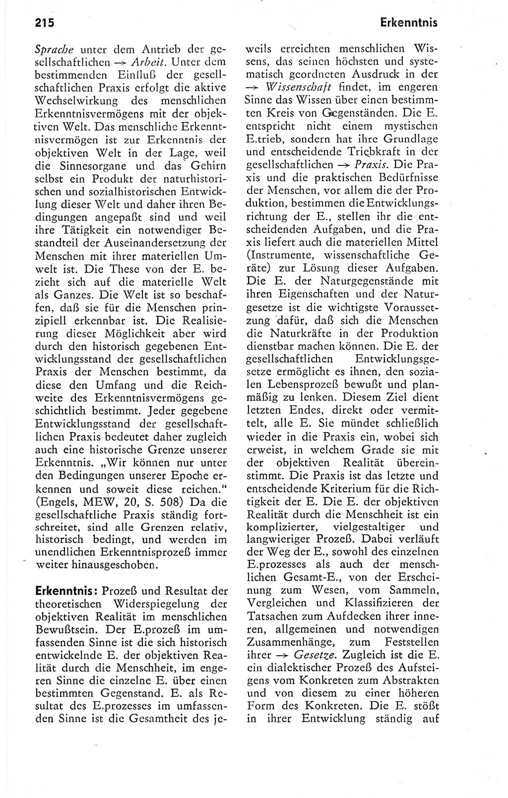 Kleines politisches Wörterbuch [Deutsche Demokratische Republik (DDR)] 1978, Seite 215 (Kl. pol. Wb. DDR 1978, S. 215)