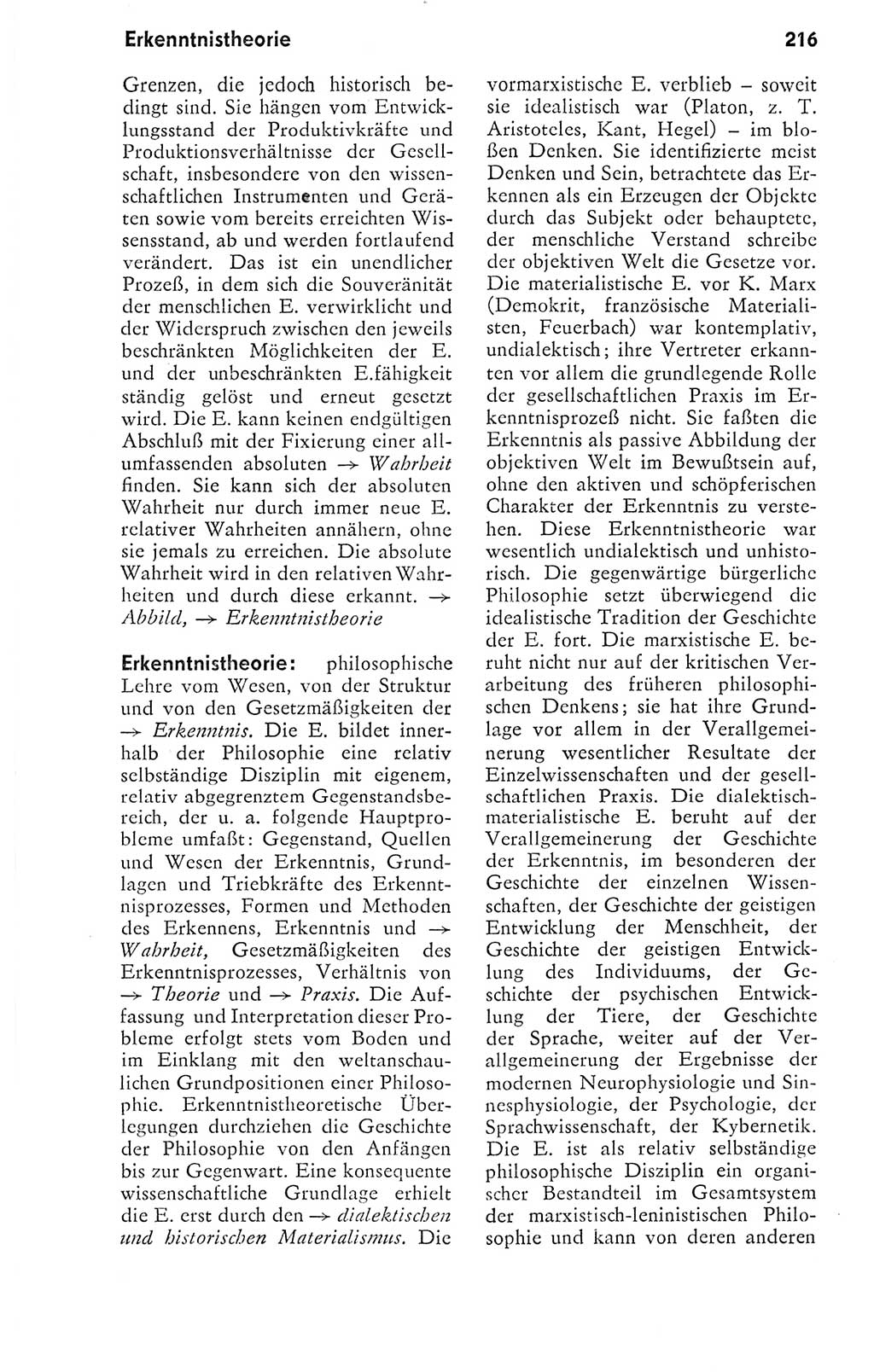 Kleines politisches Wörterbuch [Deutsche Demokratische Republik (DDR)] 1978, Seite 216 (Kl. pol. Wb. DDR 1978, S. 216)