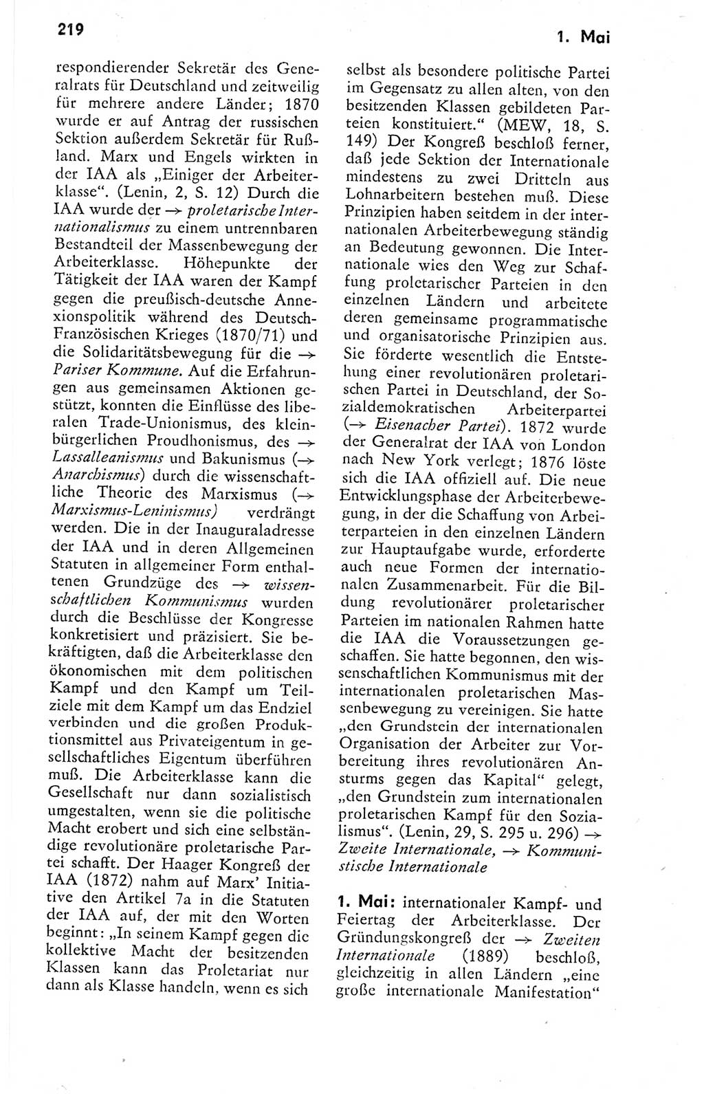 Kleines politisches Wörterbuch [Deutsche Demokratische Republik (DDR)] 1978, Seite 219 (Kl. pol. Wb. DDR 1978, S. 219)