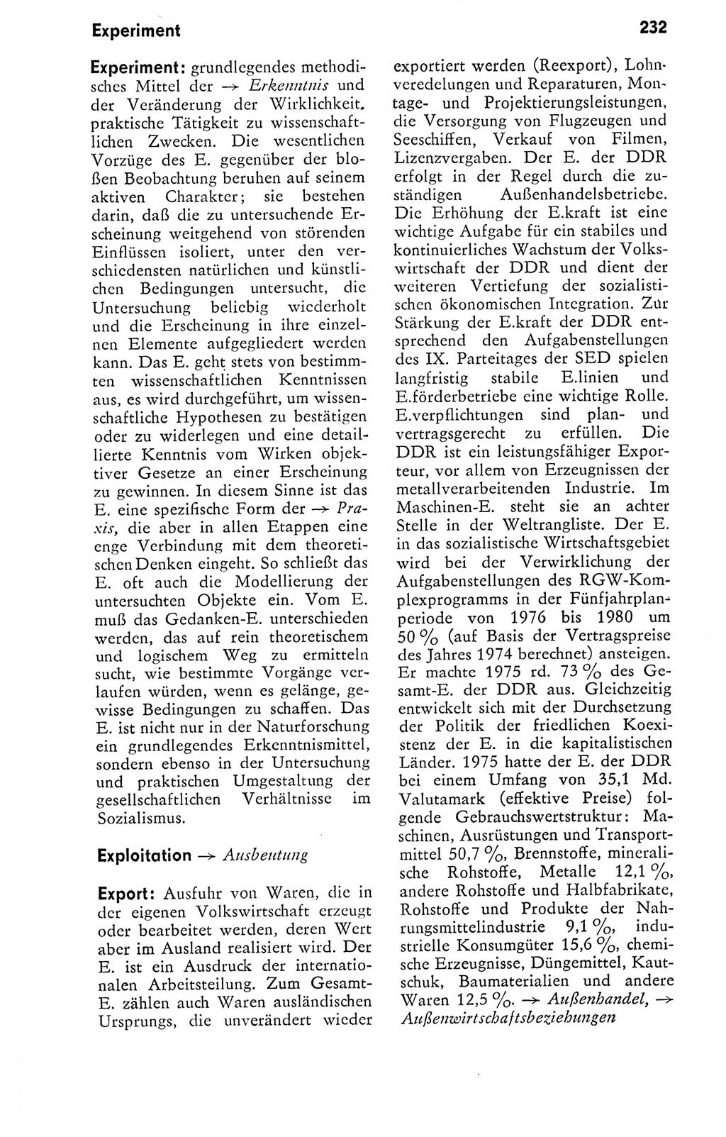 Kleines politisches Wörterbuch [Deutsche Demokratische Republik (DDR)] 1978, Seite 232 (Kl. pol. Wb. DDR 1978, S. 232)