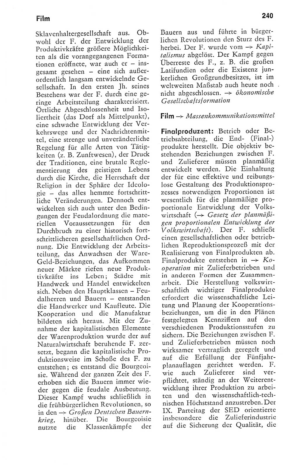 Kleines politisches Wörterbuch [Deutsche Demokratische Republik (DDR)] 1978, Seite 240 (Kl. pol. Wb. DDR 1978, S. 240)