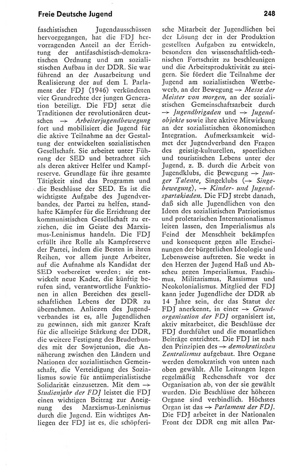 Kleines politisches Wörterbuch [Deutsche Demokratische Republik (DDR)] 1978, Seite 248 (Kl. pol. Wb. DDR 1978, S. 248)