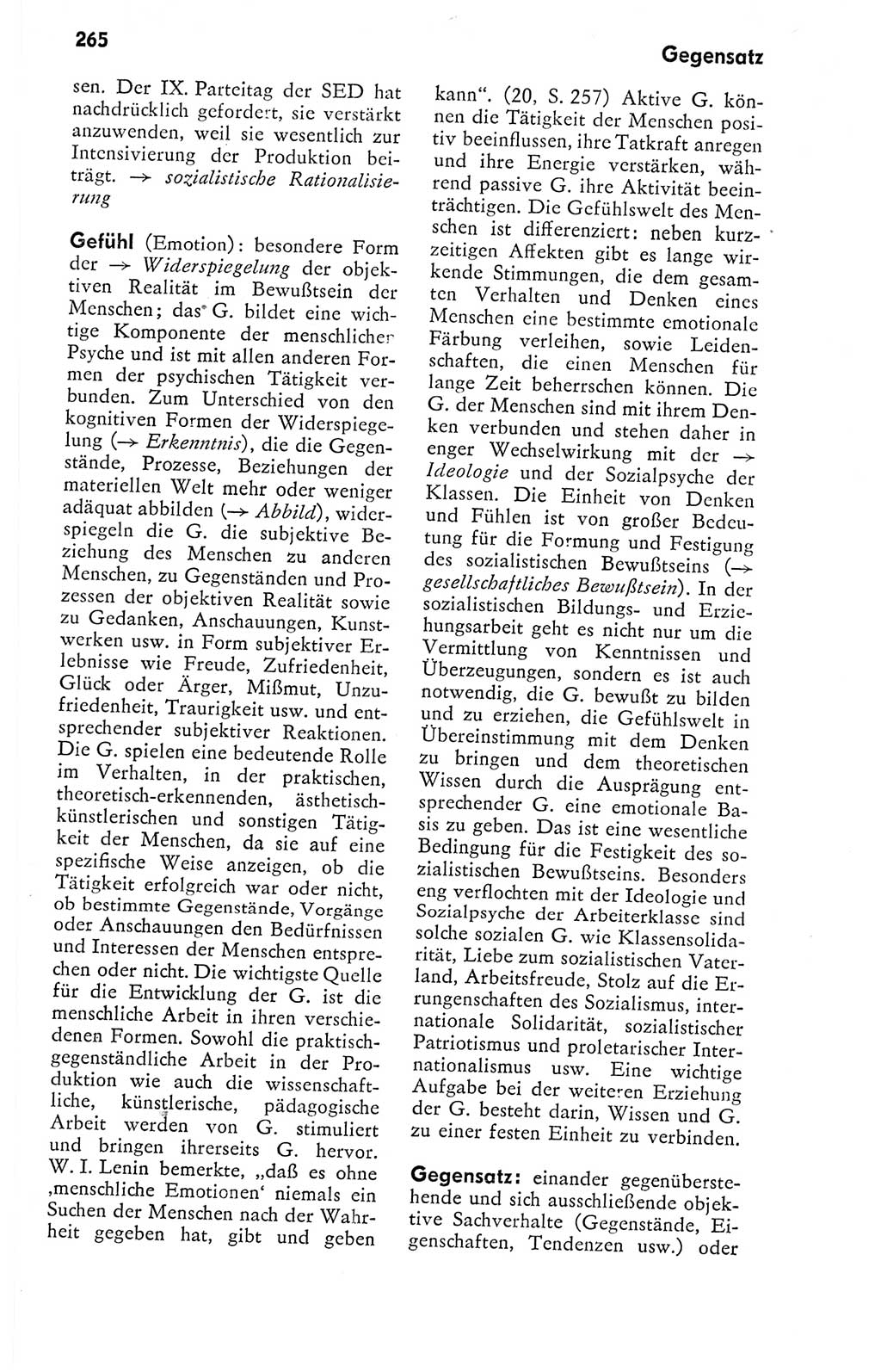 Kleines politisches Wörterbuch [Deutsche Demokratische Republik (DDR)] 1978, Seite 265 (Kl. pol. Wb. DDR 1978, S. 265)