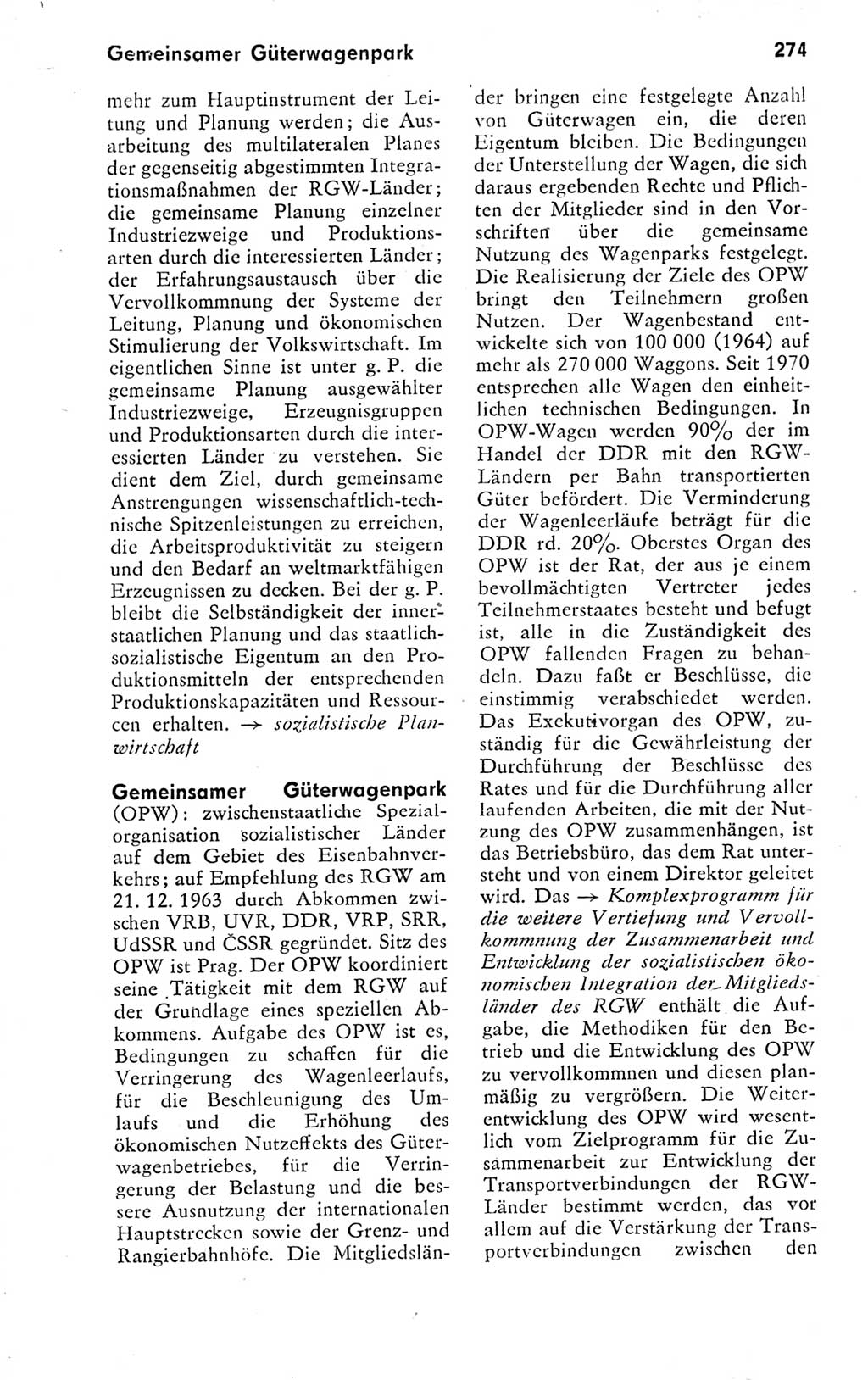 Kleines politisches Wörterbuch [Deutsche Demokratische Republik (DDR)] 1978, Seite 274 (Kl. pol. Wb. DDR 1978, S. 274)