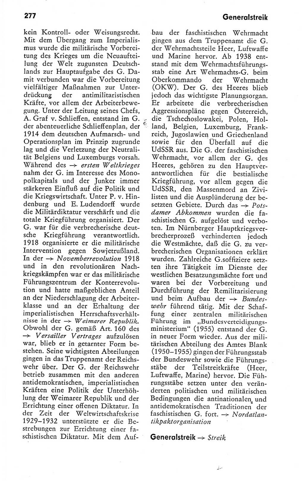 Kleines politisches Wörterbuch [Deutsche Demokratische Republik (DDR)] 1978, Seite 277 (Kl. pol. Wb. DDR 1978, S. 277)