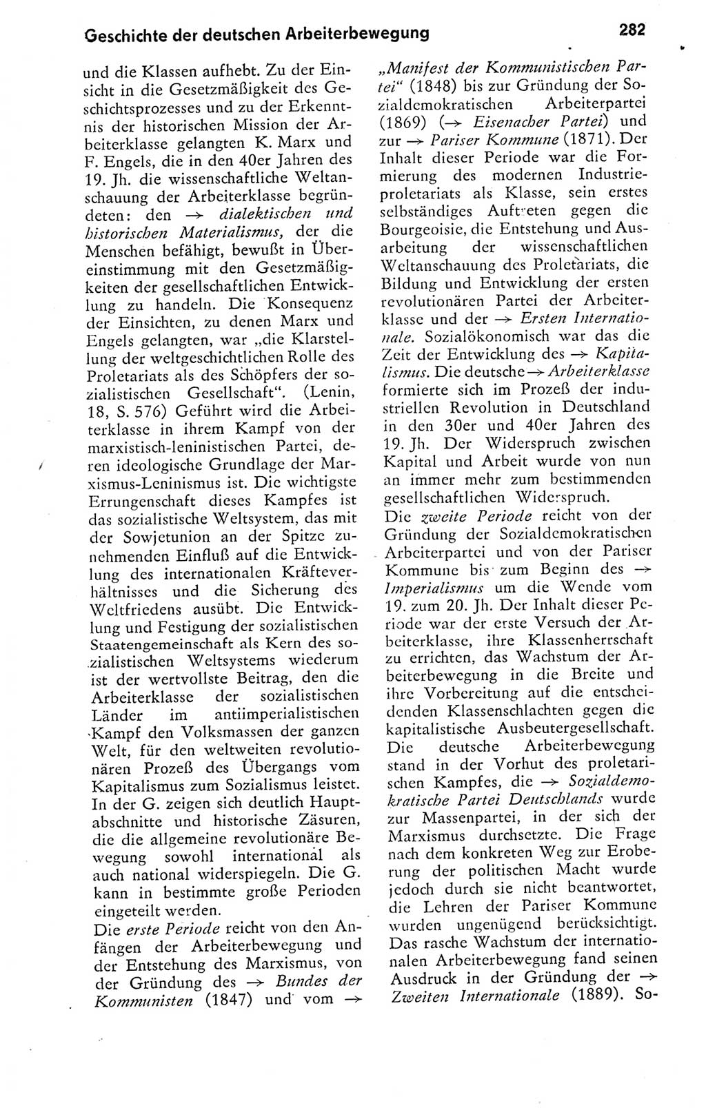 Kleines politisches Wörterbuch [Deutsche Demokratische Republik (DDR)] 1978, Seite 282 (Kl. pol. Wb. DDR 1978, S. 282)