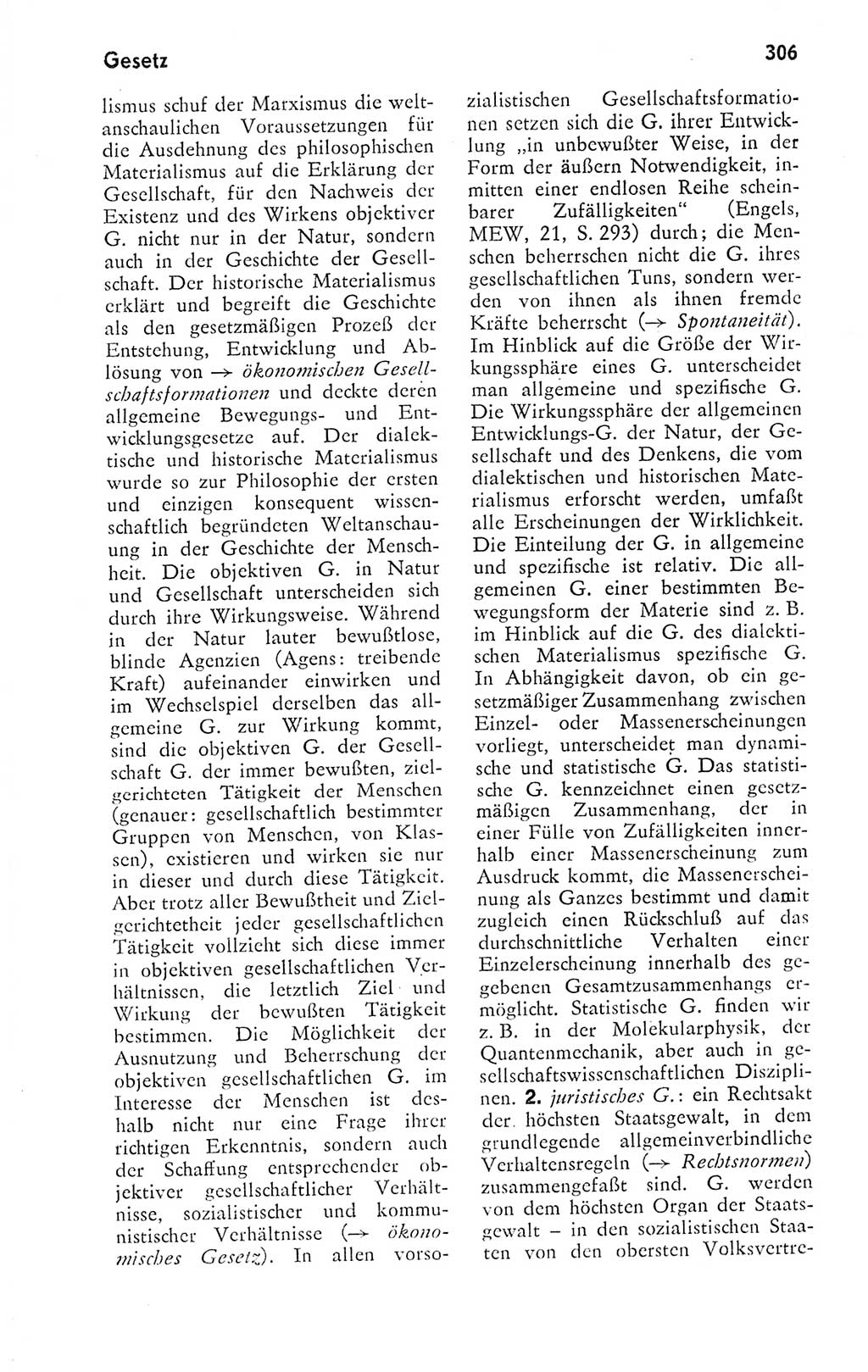 Kleines politisches Wörterbuch [Deutsche Demokratische Republik (DDR)] 1978, Seite 306 (Kl. pol. Wb. DDR 1978, S. 306)