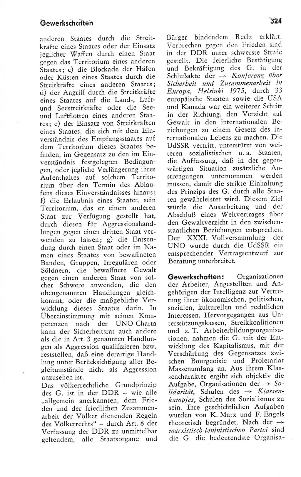 Kleines politisches Wörterbuch [Deutsche Demokratische Republik (DDR)] 1978, Seite 324 (Kl. pol. Wb. DDR 1978, S. 324)