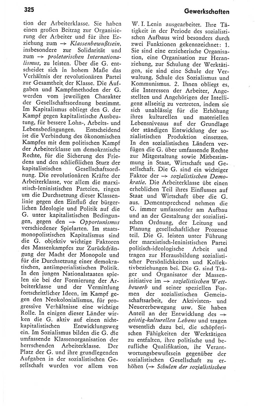 Kleines politisches Wörterbuch [Deutsche Demokratische Republik (DDR)] 1978, Seite 325 (Kl. pol. Wb. DDR 1978, S. 325)