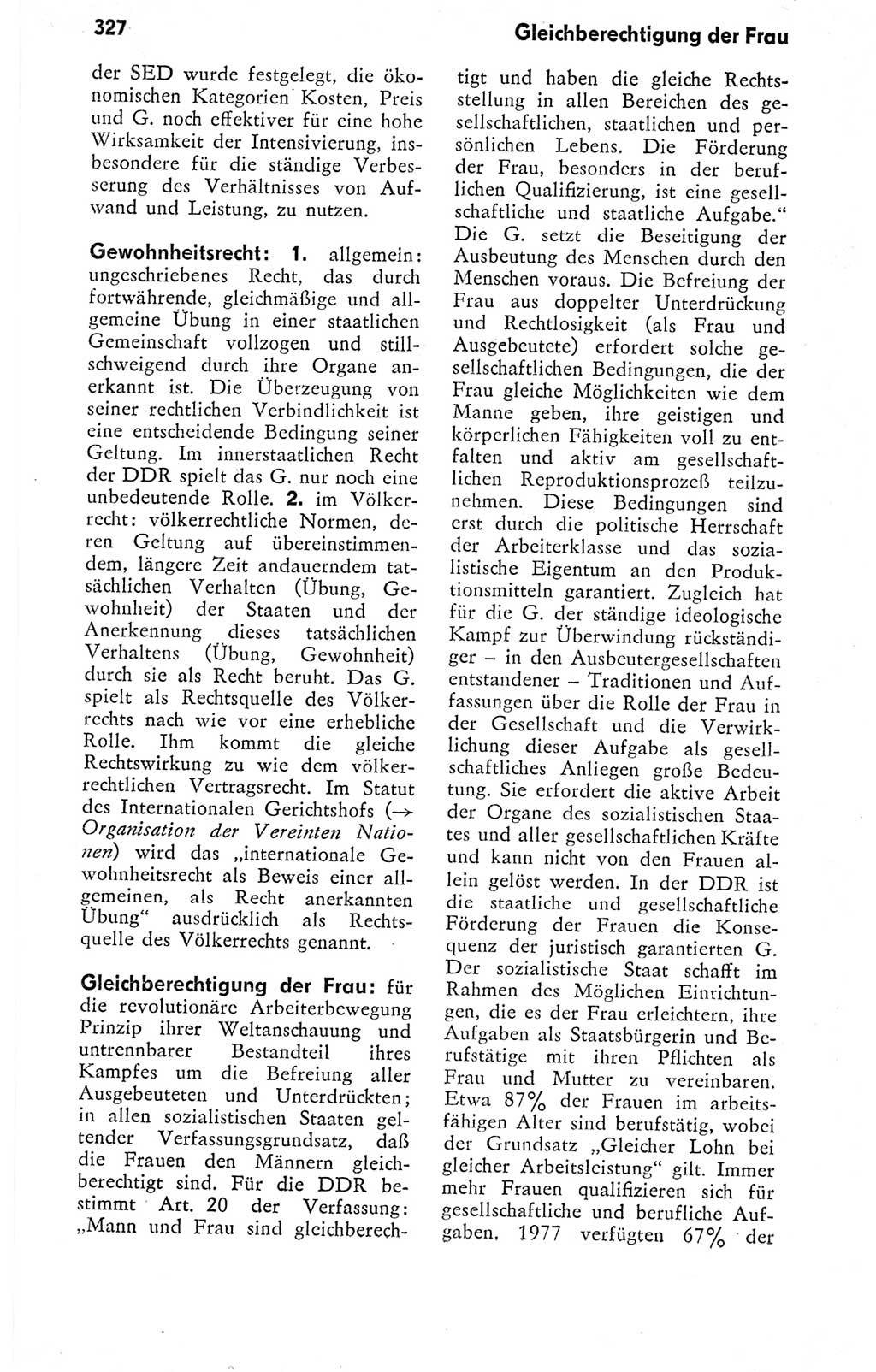 Kleines politisches Wörterbuch [Deutsche Demokratische Republik (DDR)] 1978, Seite 327 (Kl. pol. Wb. DDR 1978, S. 327)