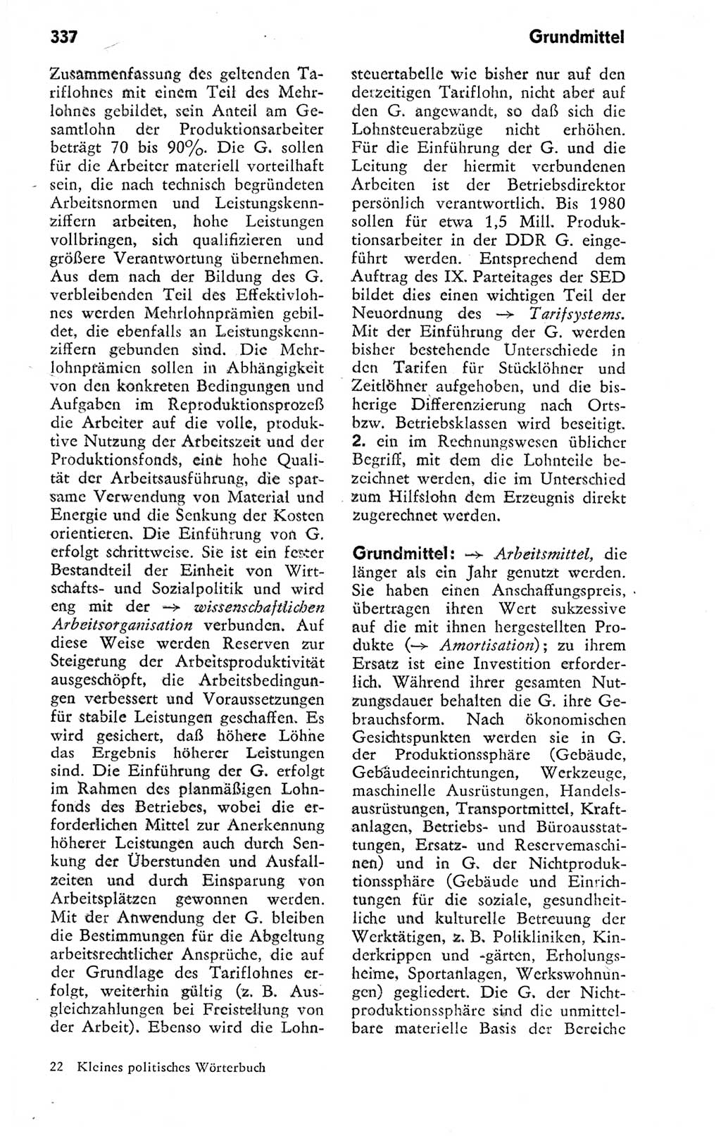 Kleines politisches Wörterbuch [Deutsche Demokratische Republik (DDR)] 1978, Seite 337 (Kl. pol. Wb. DDR 1978, S. 337)