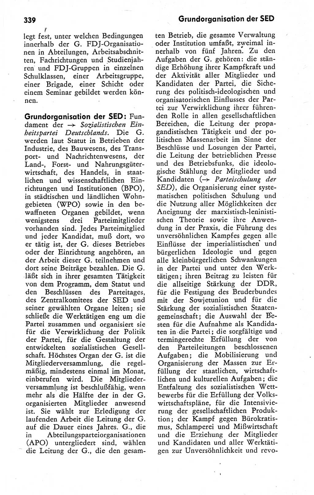 Kleines politisches Wörterbuch [Deutsche Demokratische Republik (DDR)] 1978, Seite 339 (Kl. pol. Wb. DDR 1978, S. 339)