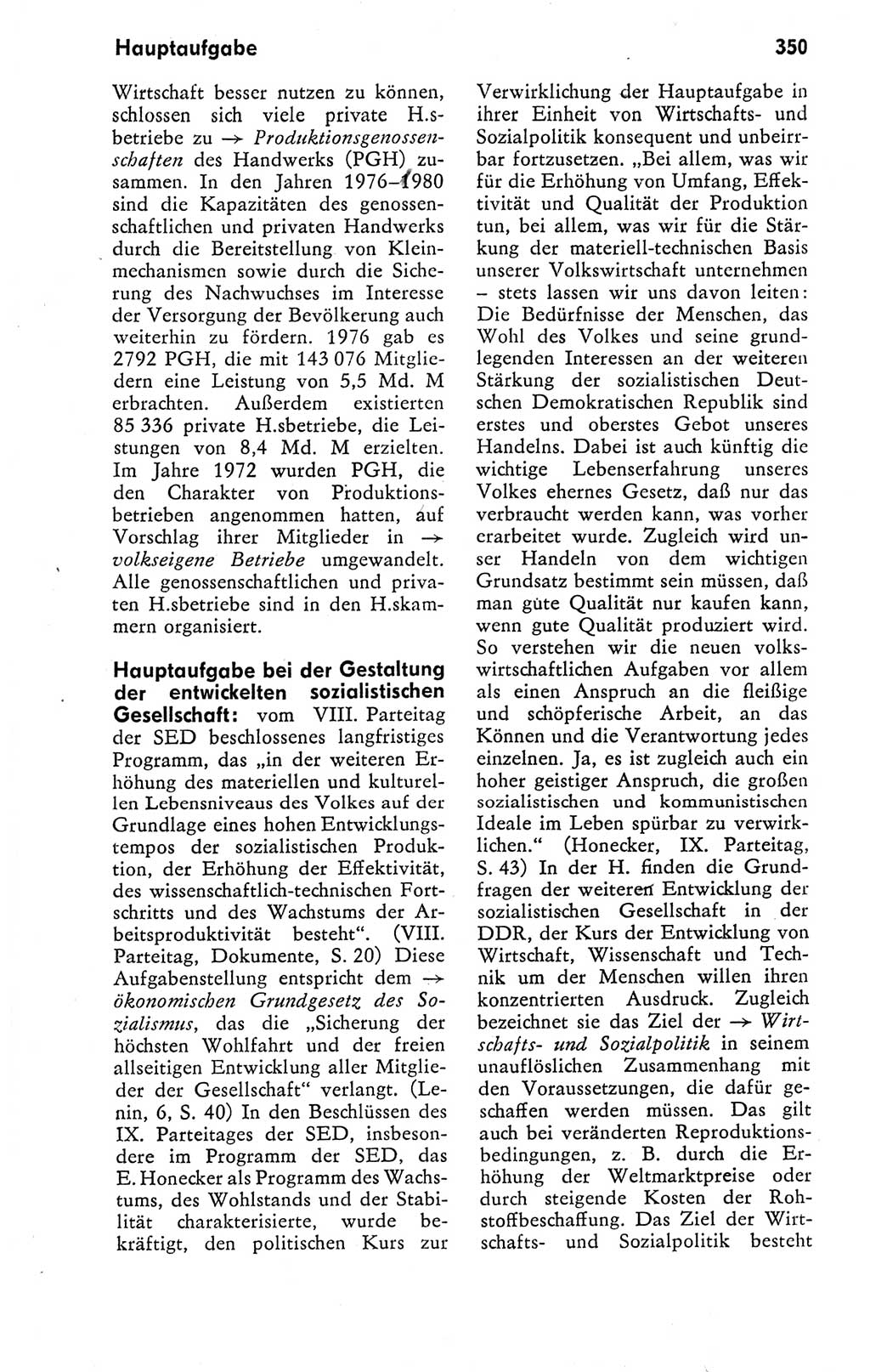 Kleines politisches Wörterbuch [Deutsche Demokratische Republik (DDR)] 1978, Seite 350 (Kl. pol. Wb. DDR 1978, S. 350)