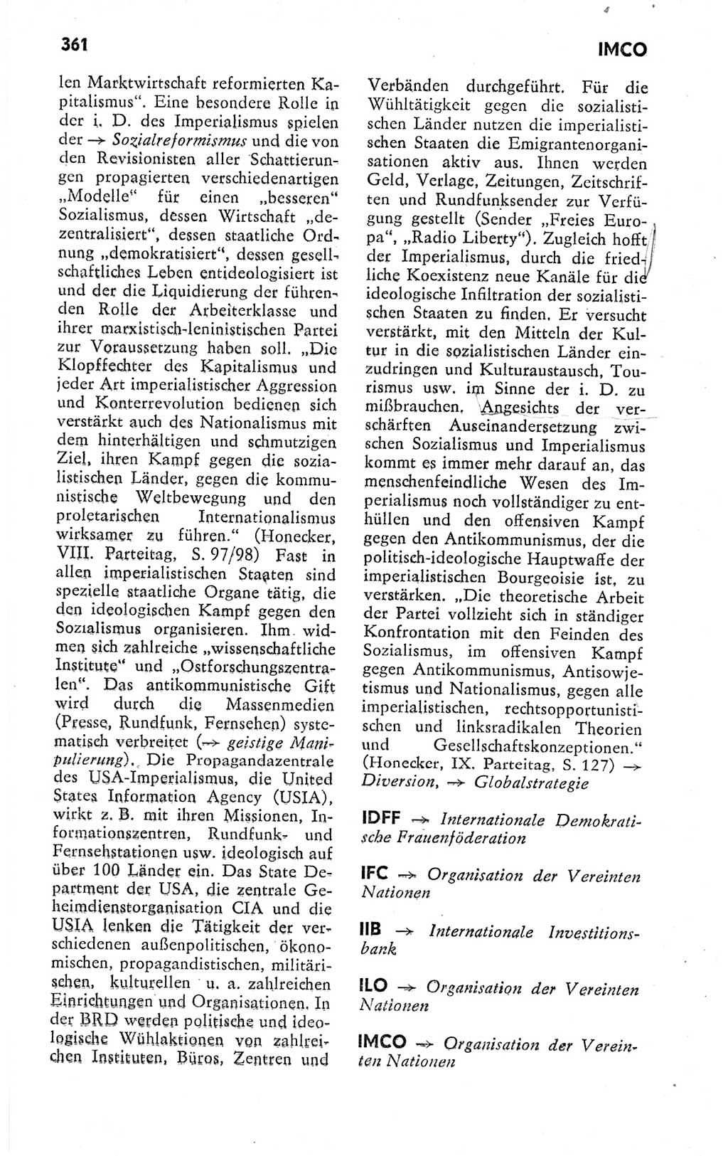 Kleines politisches Wörterbuch [Deutsche Demokratische Republik (DDR)] 1978, Seite 361 (Kl. pol. Wb. DDR 1978, S. 361)