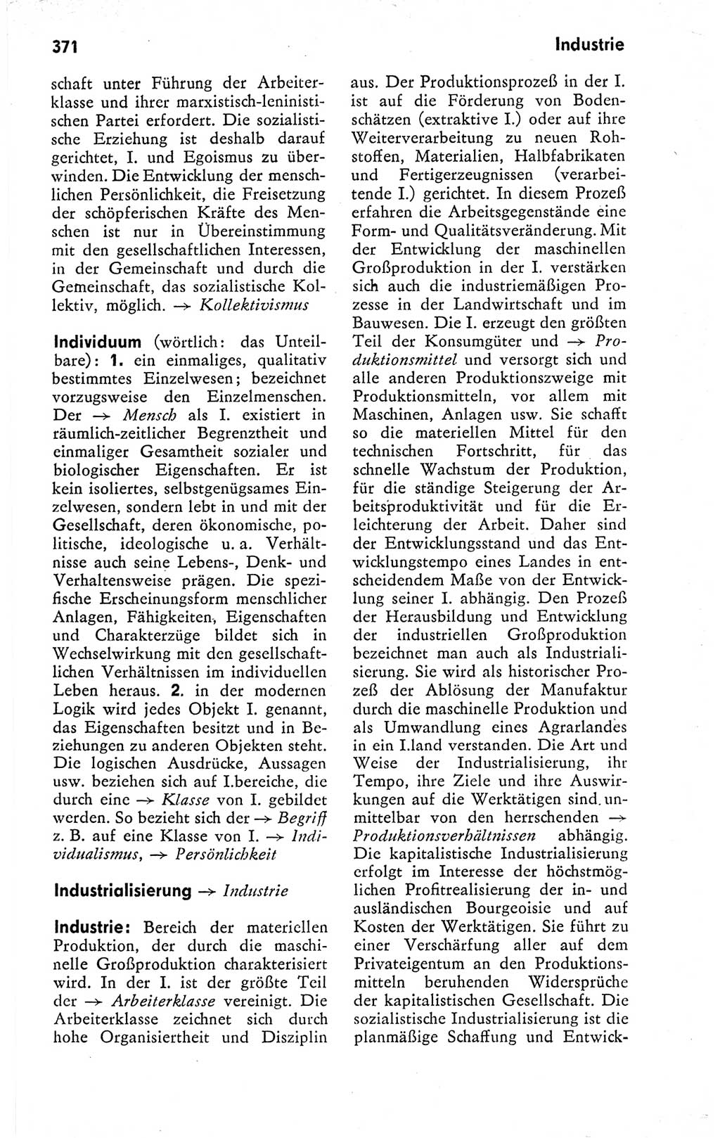Kleines politisches Wörterbuch [Deutsche Demokratische Republik (DDR)] 1978, Seite 371 (Kl. pol. Wb. DDR 1978, S. 371)