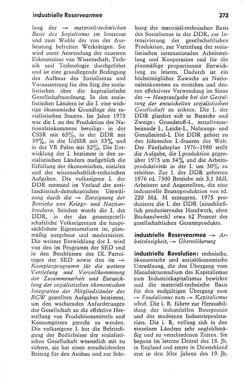 Kleines politisches Wörterbuch [Deutsche Demokratische Republik (DDR)] 1978, Seite 372 (Kl. pol. Wb. DDR 1978, S. 372)