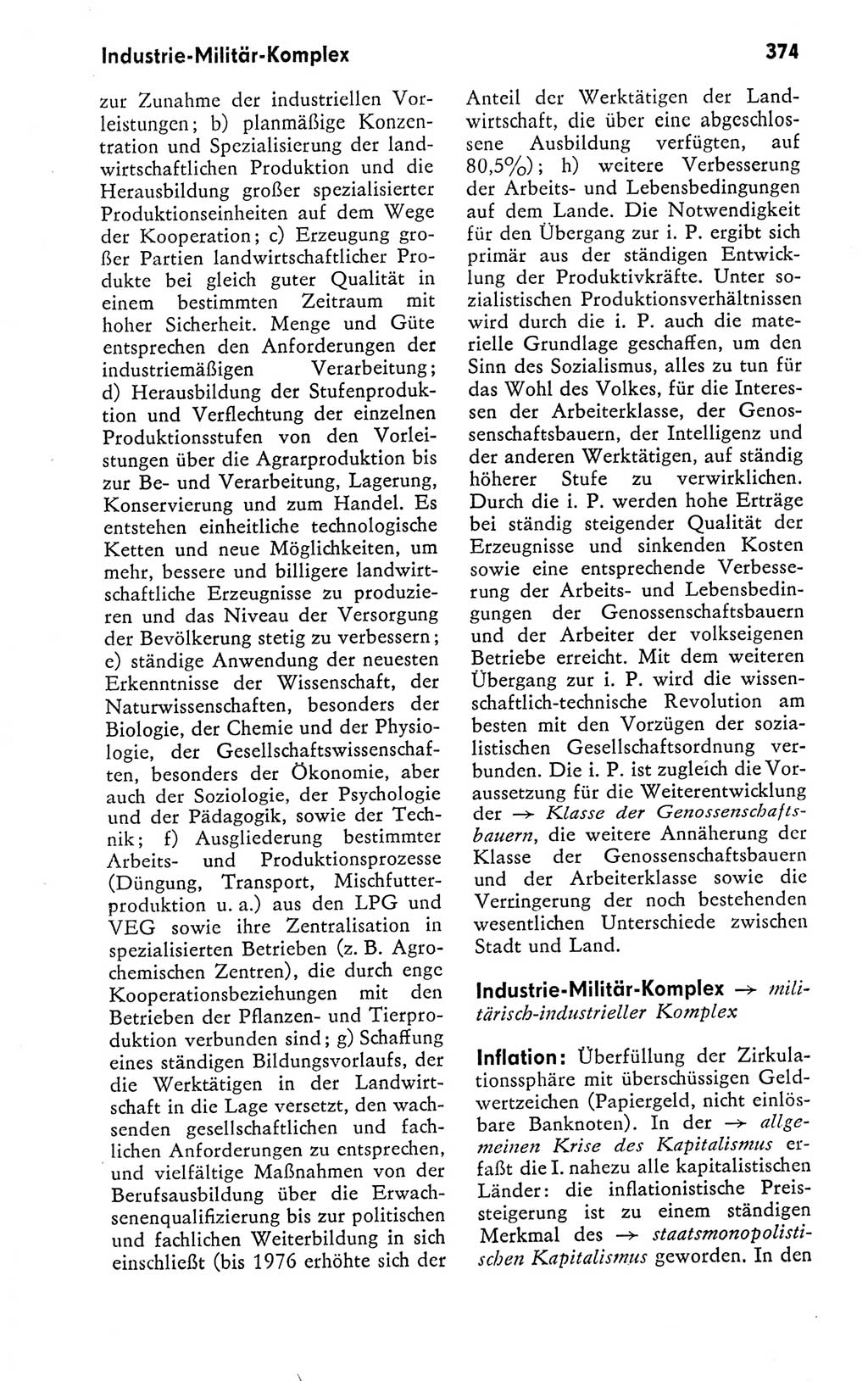 Kleines politisches Wörterbuch [Deutsche Demokratische Republik (DDR)] 1978, Seite 374 (Kl. pol. Wb. DDR 1978, S. 374)
