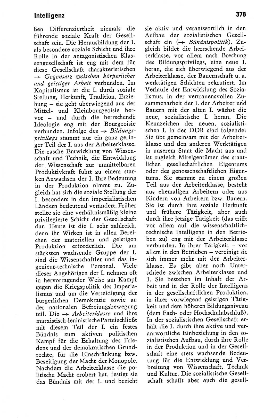 Kleines politisches Wörterbuch [Deutsche Demokratische Republik (DDR)] 1978, Seite 378 (Kl. pol. Wb. DDR 1978, S. 378)