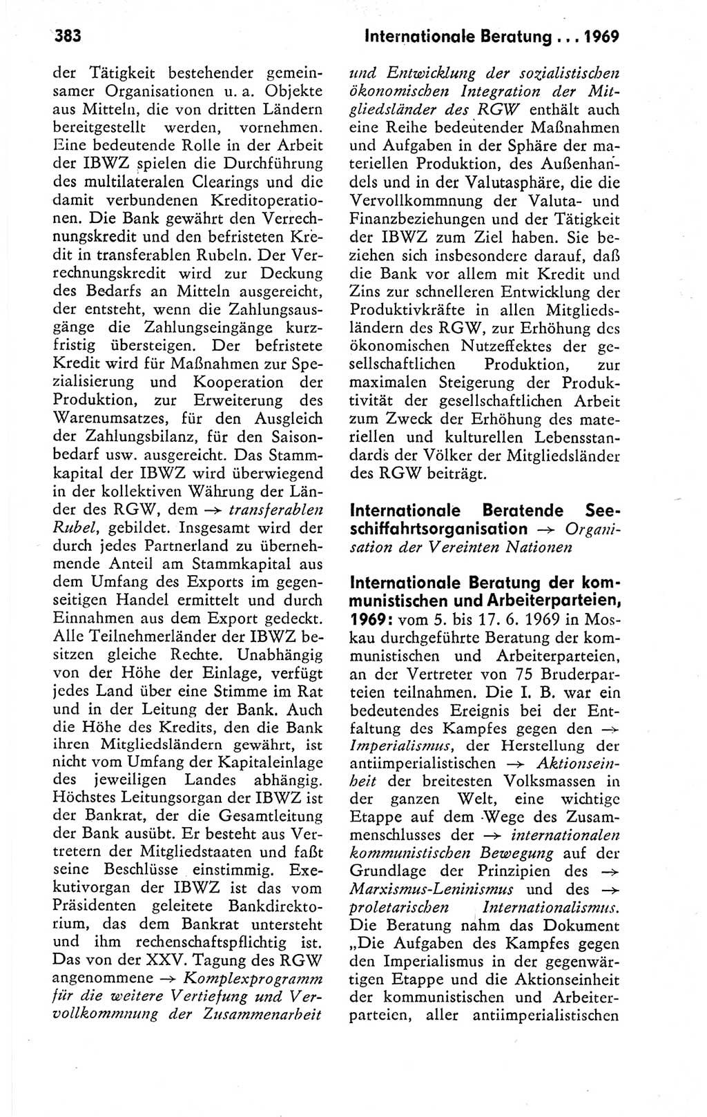 Kleines politisches Wörterbuch [Deutsche Demokratische Republik (DDR)] 1978, Seite 383 (Kl. pol. Wb. DDR 1978, S. 383)