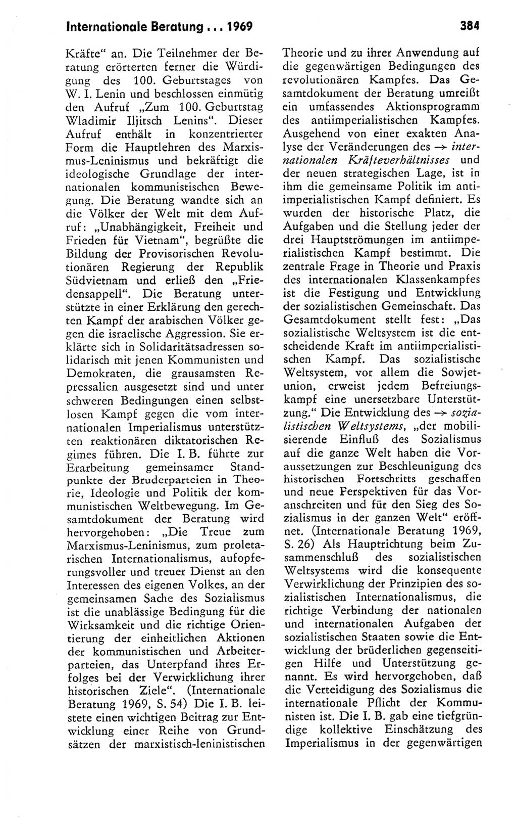 Kleines politisches Wörterbuch [Deutsche Demokratische Republik (DDR)] 1978, Seite 384 (Kl. pol. Wb. DDR 1978, S. 384)