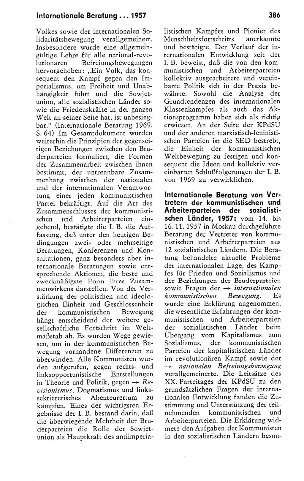 Kleines politisches Wörterbuch [Deutsche Demokratische Republik (DDR)] 1978, Seite 386 (Kl. pol. Wb. DDR 1978, S. 386)