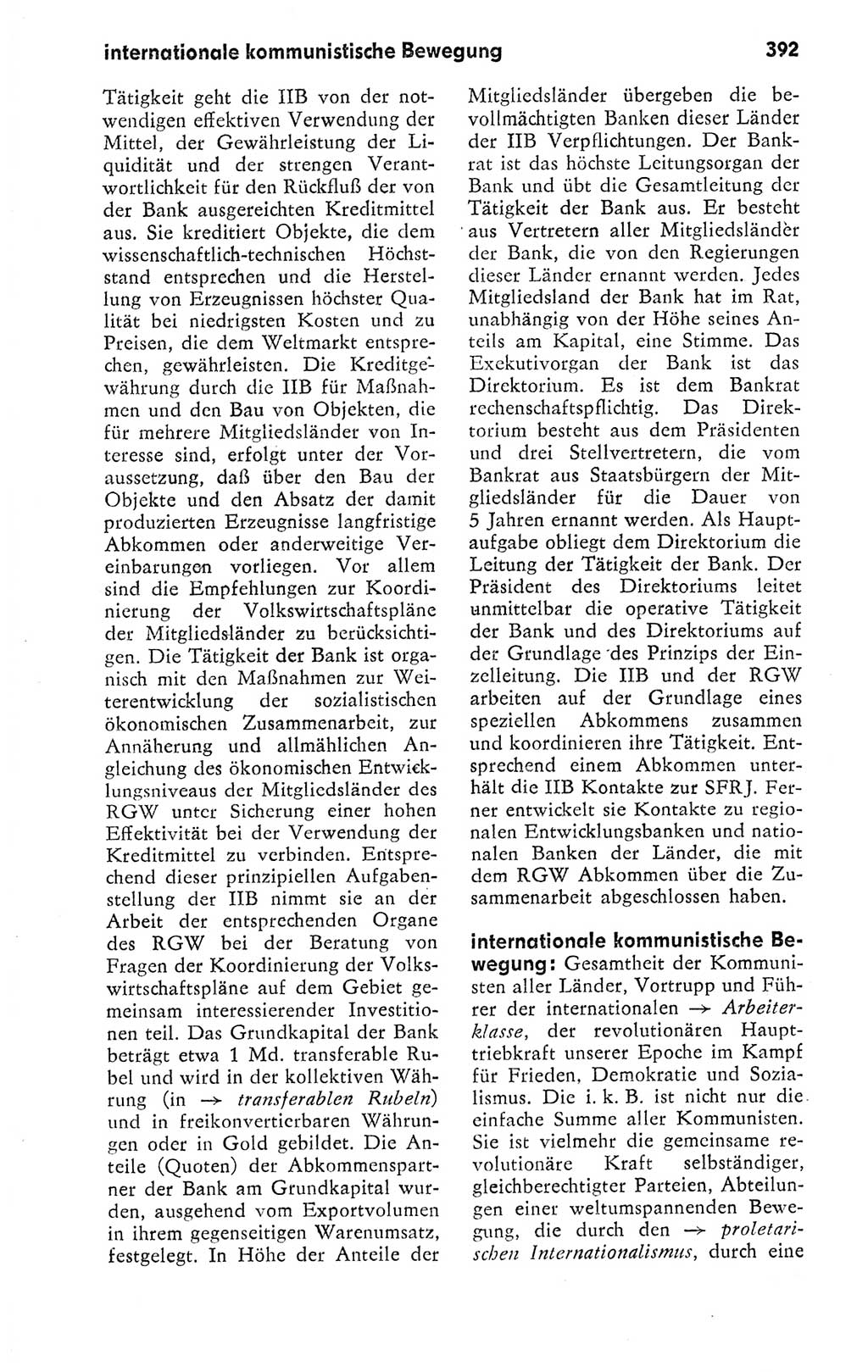 Kleines politisches Wörterbuch [Deutsche Demokratische Republik (DDR)] 1978, Seite 392 (Kl. pol. Wb. DDR 1978, S. 392)