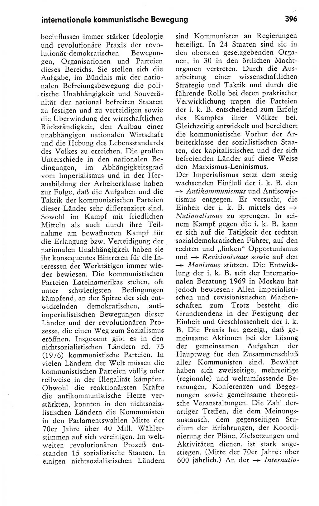 Kleines politisches Wörterbuch [Deutsche Demokratische Republik (DDR)] 1978, Seite 396 (Kl. pol. Wb. DDR 1978, S. 396)