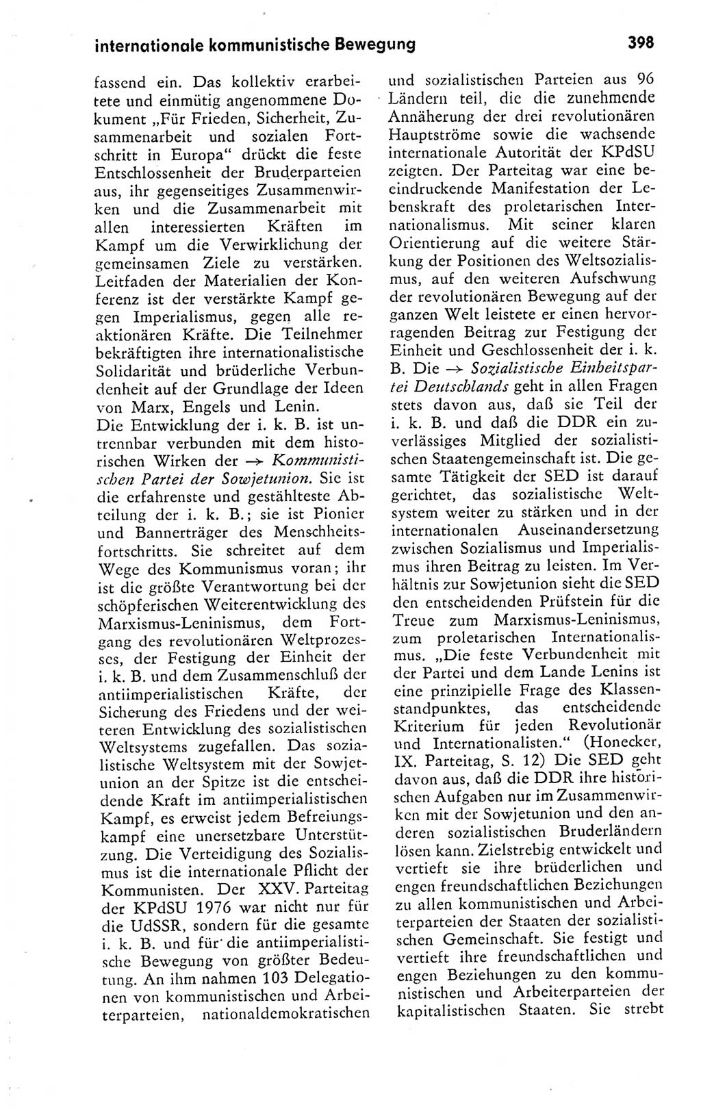 Kleines politisches Wörterbuch [Deutsche Demokratische Republik (DDR)] 1978, Seite 398 (Kl. pol. Wb. DDR 1978, S. 398)