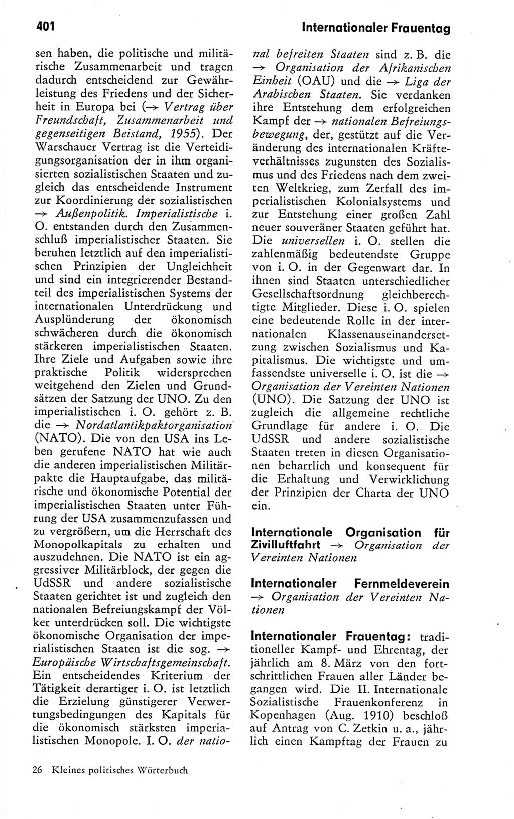 Kleines politisches Wörterbuch [Deutsche Demokratische Republik (DDR)] 1978, Seite 401 (Kl. pol. Wb. DDR 1978, S. 401)