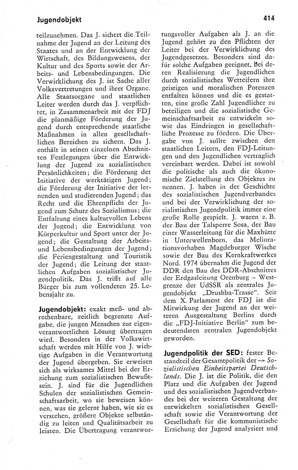 Kleines politisches Wörterbuch [Deutsche Demokratische Republik (DDR)] 1978, Seite 414 (Kl. pol. Wb. DDR 1978, S. 414)