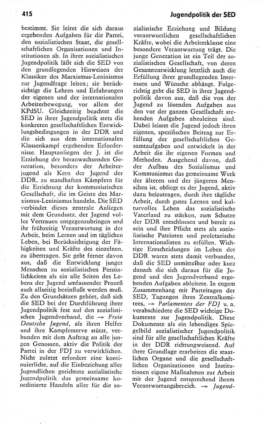 Kleines politisches Wörterbuch [Deutsche Demokratische Republik (DDR)] 1978, Seite 415 (Kl. pol. Wb. DDR 1978, S. 415)