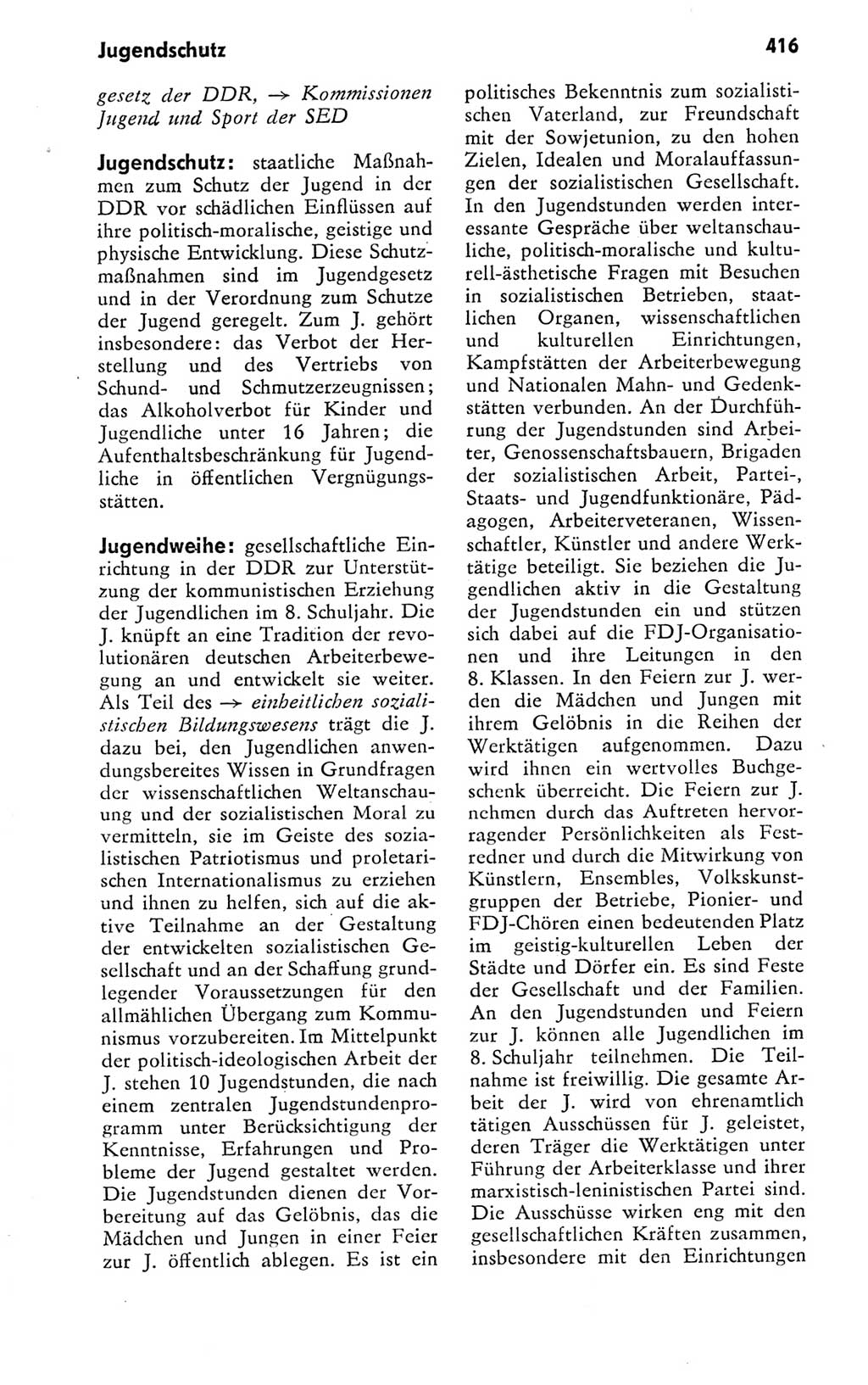 Kleines politisches Wörterbuch [Deutsche Demokratische Republik (DDR)] 1978, Seite 416 (Kl. pol. Wb. DDR 1978, S. 416)