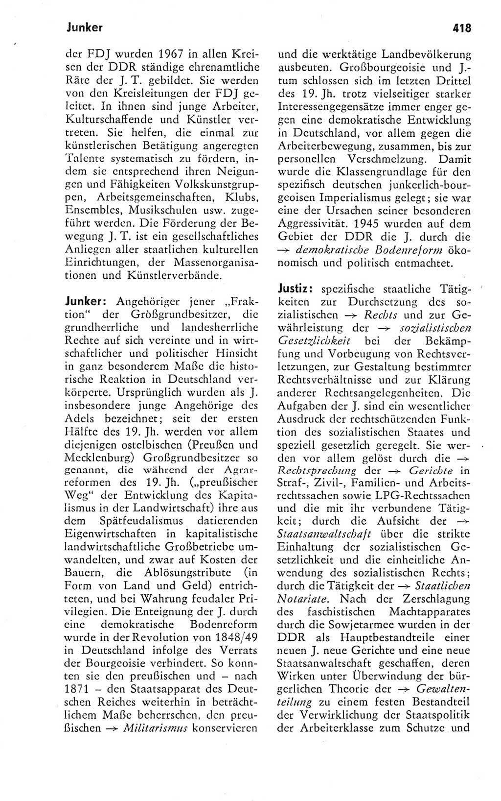 Kleines politisches Wörterbuch [Deutsche Demokratische Republik (DDR)] 1978, Seite 418 (Kl. pol. Wb. DDR 1978, S. 418)