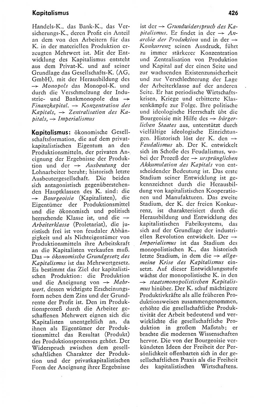 Kleines politisches Wörterbuch [Deutsche Demokratische Republik (DDR)] 1978, Seite 426 (Kl. pol. Wb. DDR 1978, S. 426)
