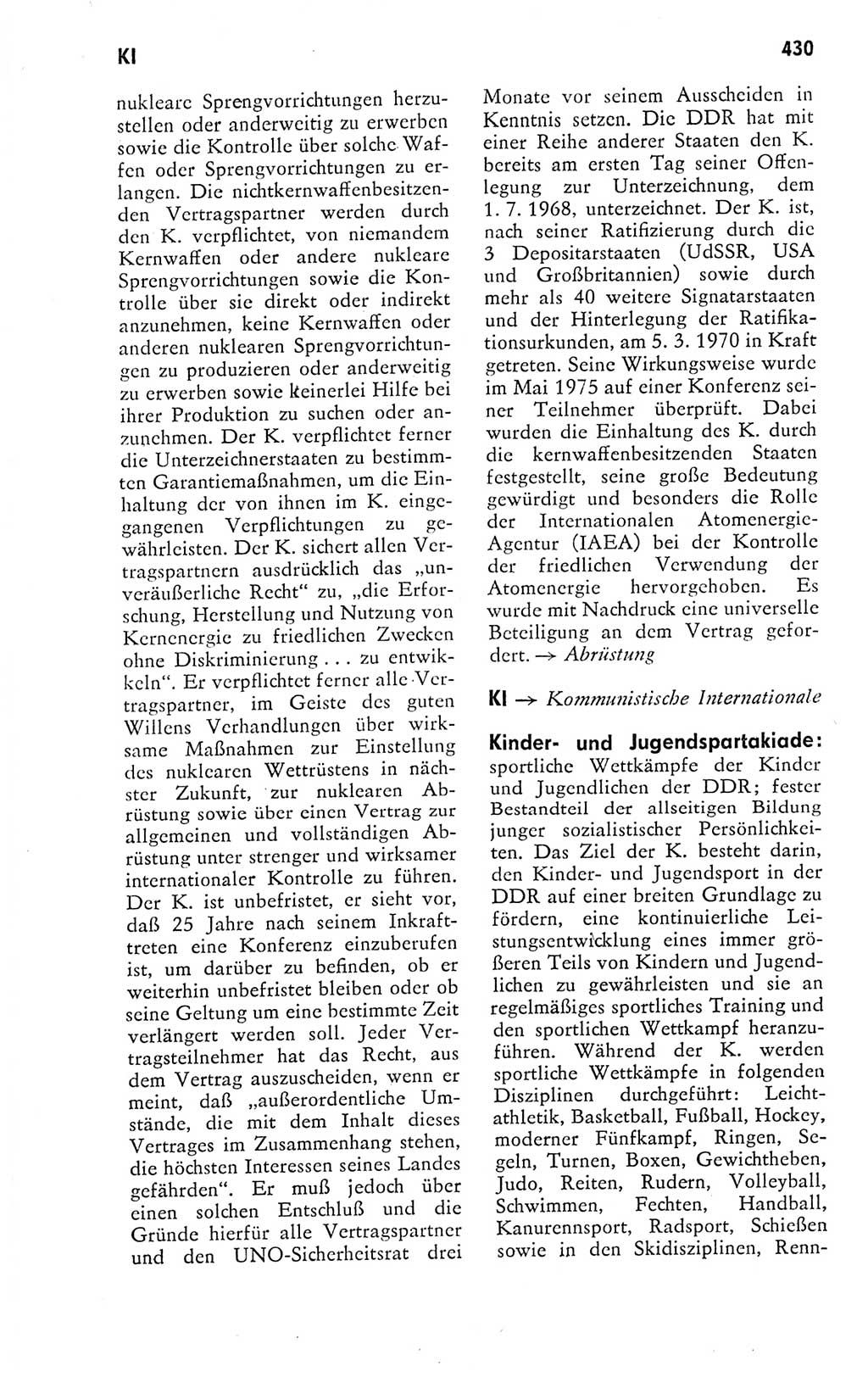 Kleines politisches Wörterbuch [Deutsche Demokratische Republik (DDR)] 1978, Seite 430 (Kl. pol. Wb. DDR 1978, S. 430)