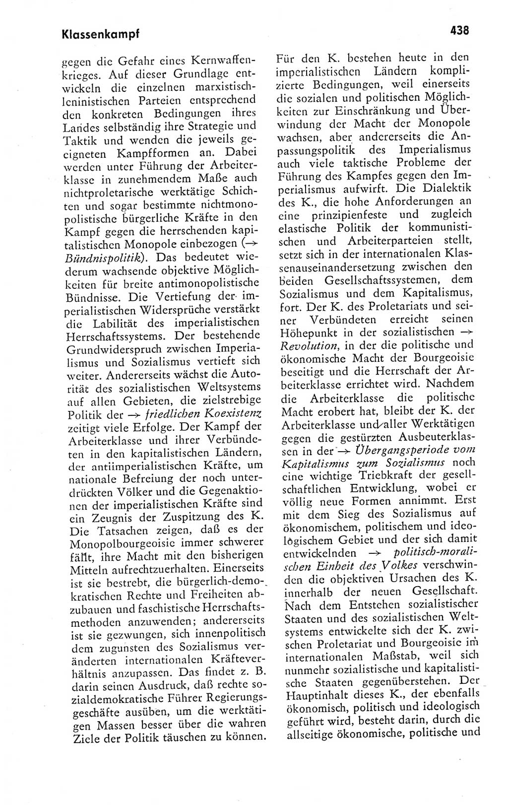 Kleines politisches Wörterbuch [Deutsche Demokratische Republik (DDR)] 1978, Seite 438 (Kl. pol. Wb. DDR 1978, S. 438)