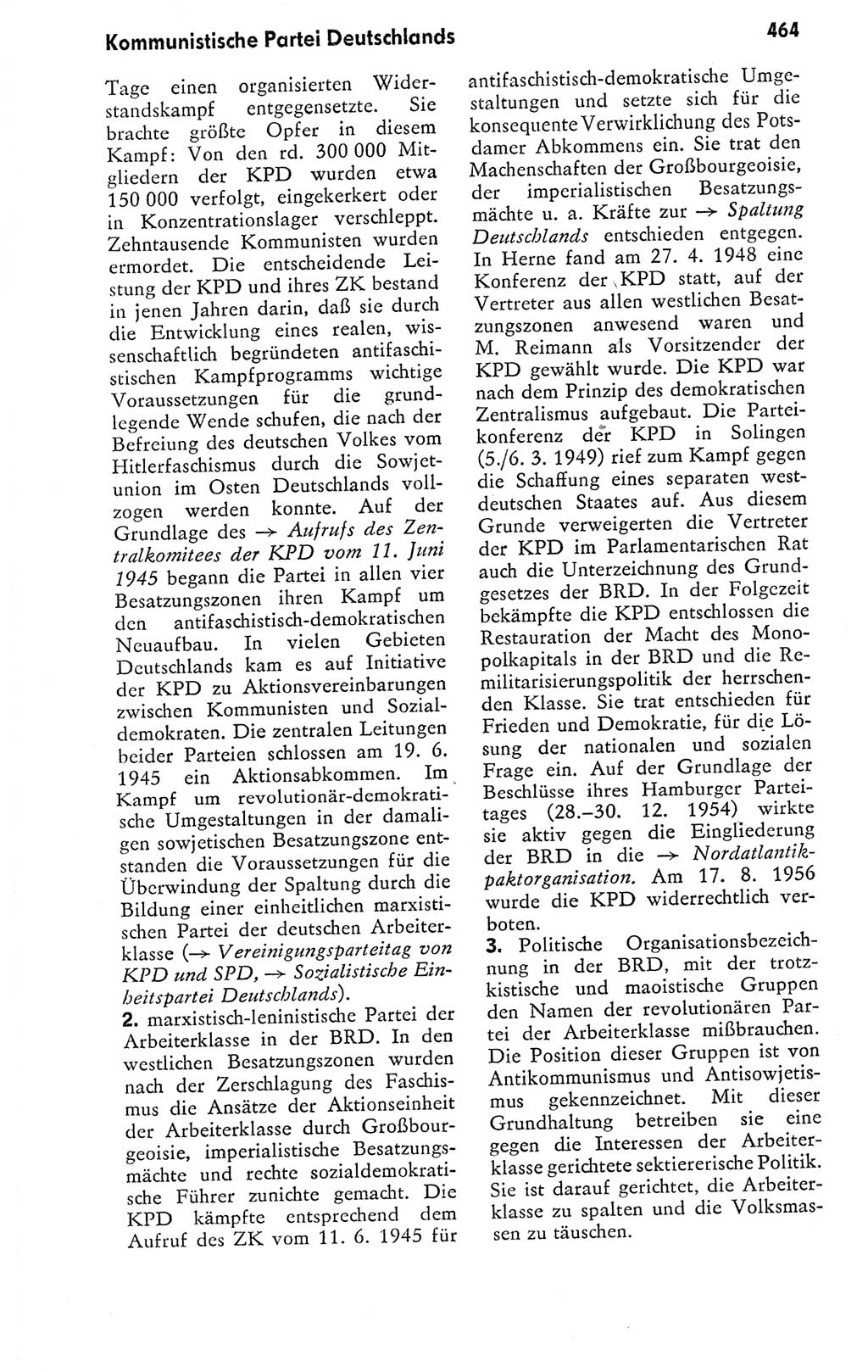 Kleines politisches Wörterbuch [Deutsche Demokratische Republik (DDR)] 1978, Seite 464 (Kl. pol. Wb. DDR 1978, S. 464)