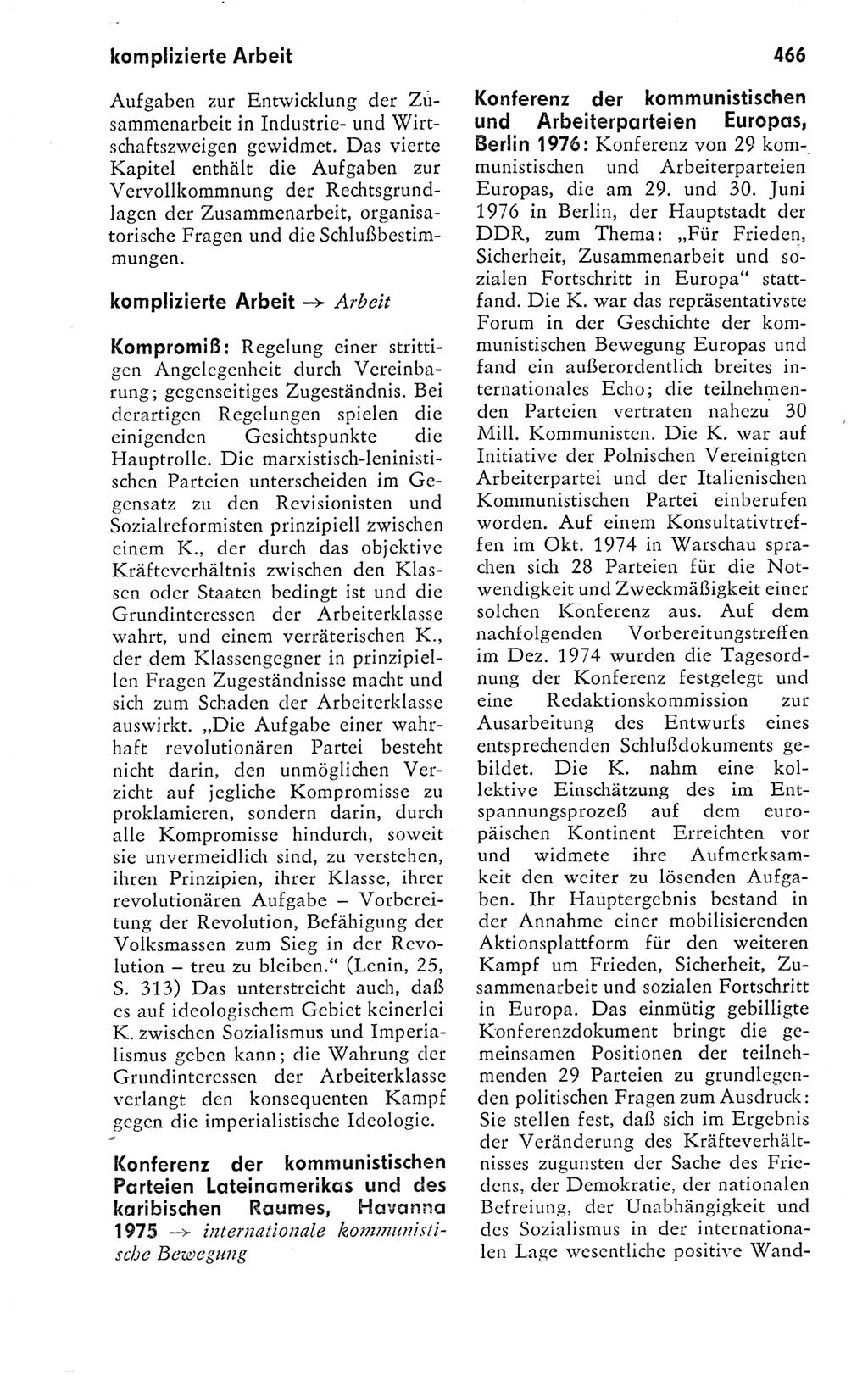 Kleines politisches Wörterbuch [Deutsche Demokratische Republik (DDR)] 1978, Seite 466 (Kl. pol. Wb. DDR 1978, S. 466)