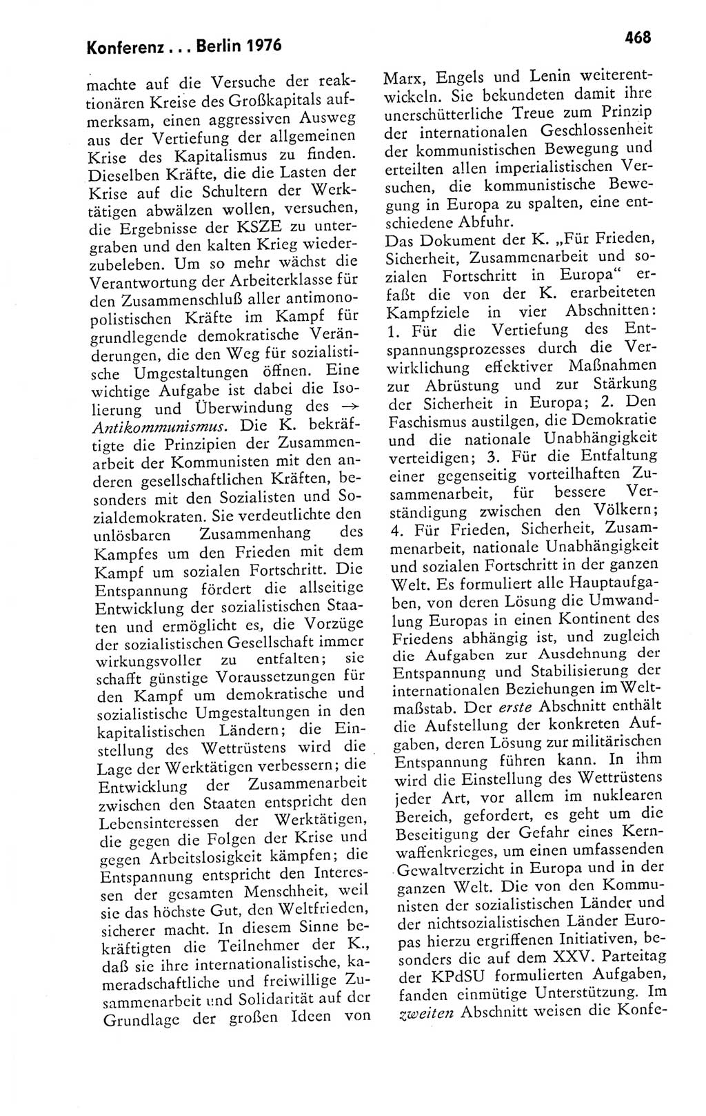 Kleines politisches Wörterbuch [Deutsche Demokratische Republik (DDR)] 1978, Seite 468 (Kl. pol. Wb. DDR 1978, S. 468)
