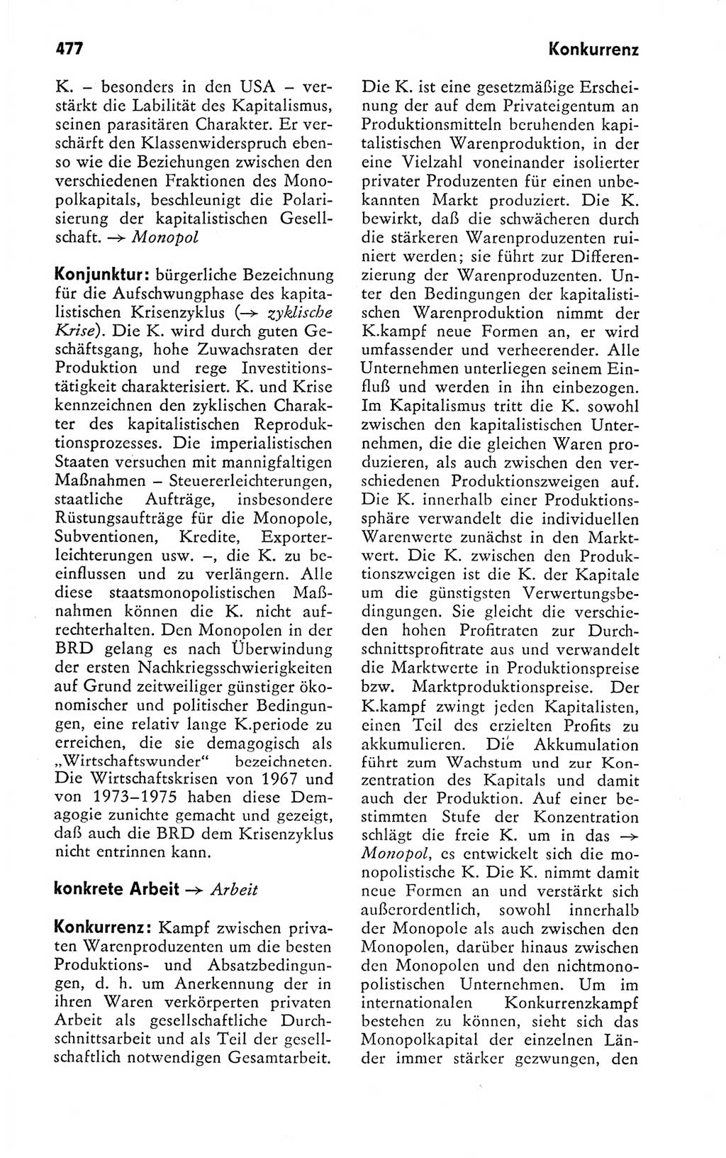 Kleines politisches Wörterbuch [Deutsche Demokratische Republik (DDR)] 1978, Seite 477 (Kl. pol. Wb. DDR 1978, S. 477)