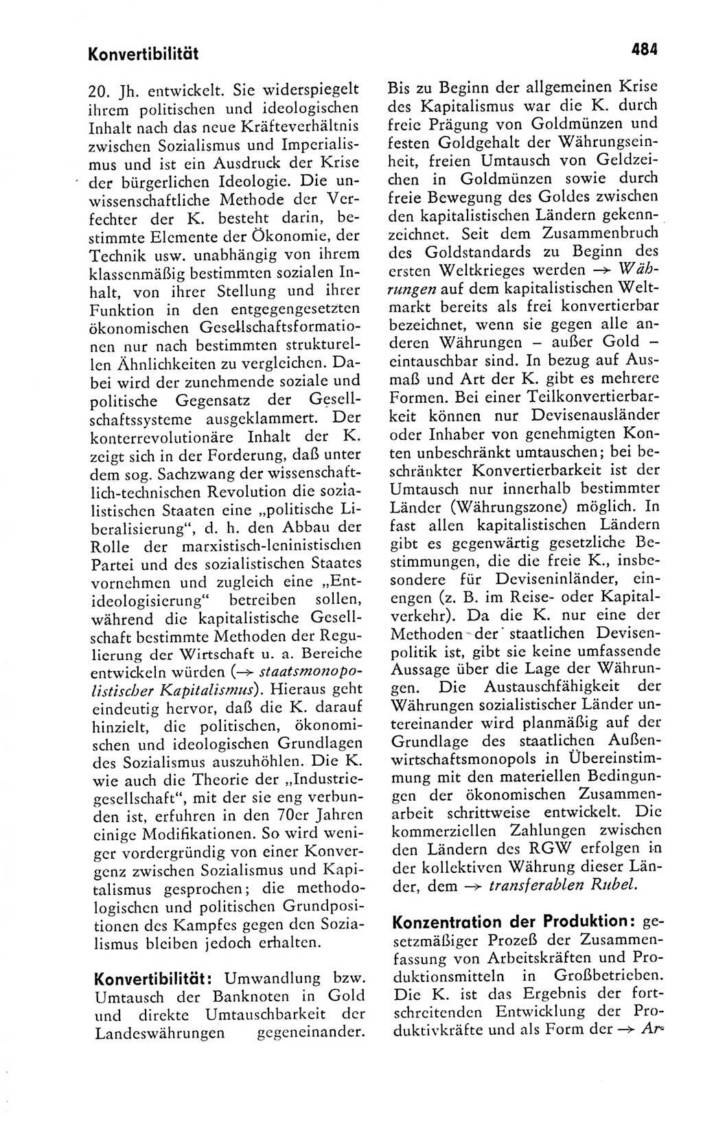 Kleines politisches Wörterbuch [Deutsche Demokratische Republik (DDR)] 1978, Seite 484 (Kl. pol. Wb. DDR 1978, S. 484)