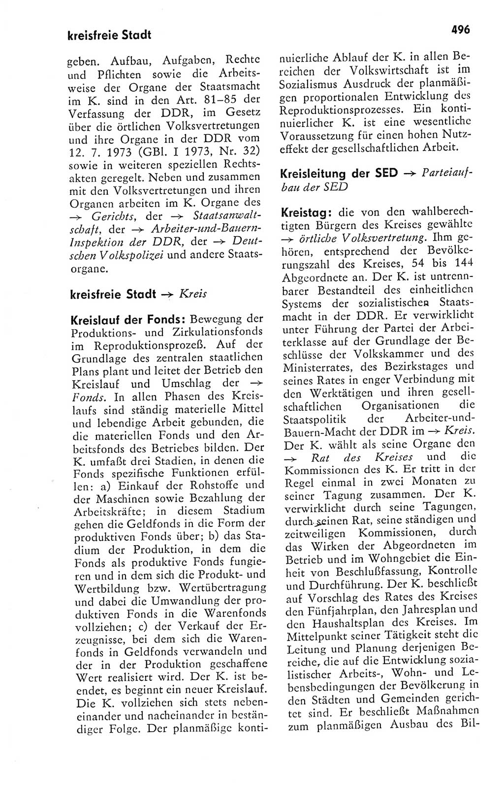 Kleines politisches Wörterbuch [Deutsche Demokratische Republik (DDR)] 1978, Seite 496 (Kl. pol. Wb. DDR 1978, S. 496)