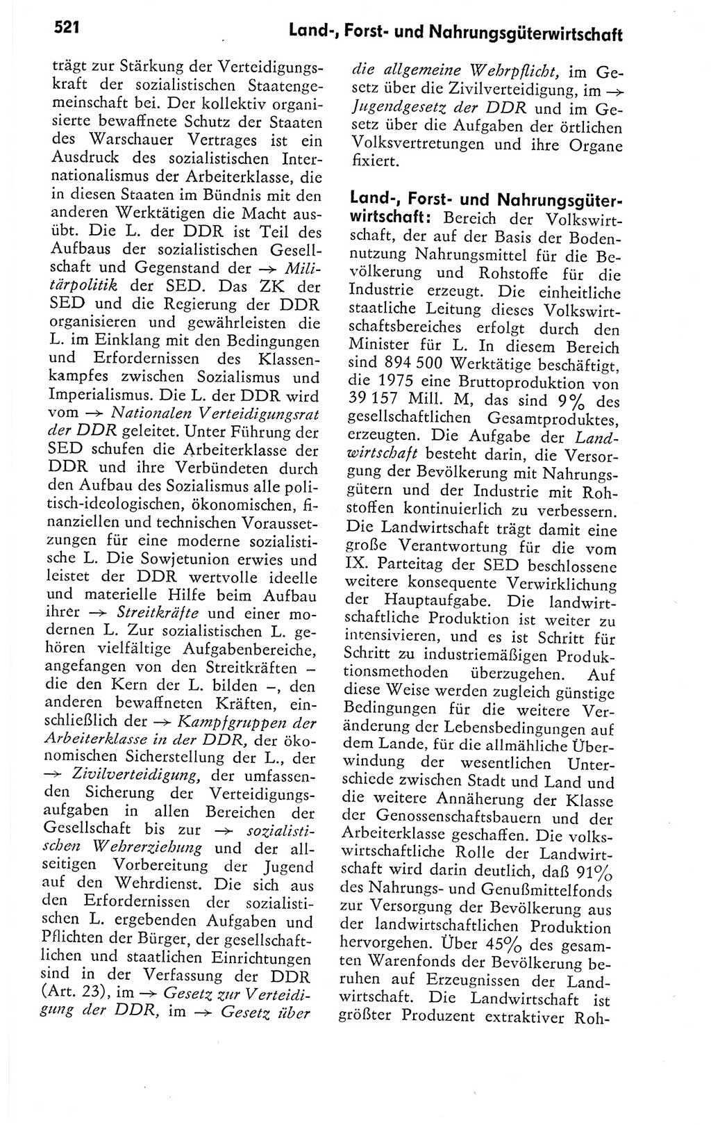 Kleines politisches Wörterbuch [Deutsche Demokratische Republik (DDR)] 1978, Seite 521 (Kl. pol. Wb. DDR 1978, S. 521)